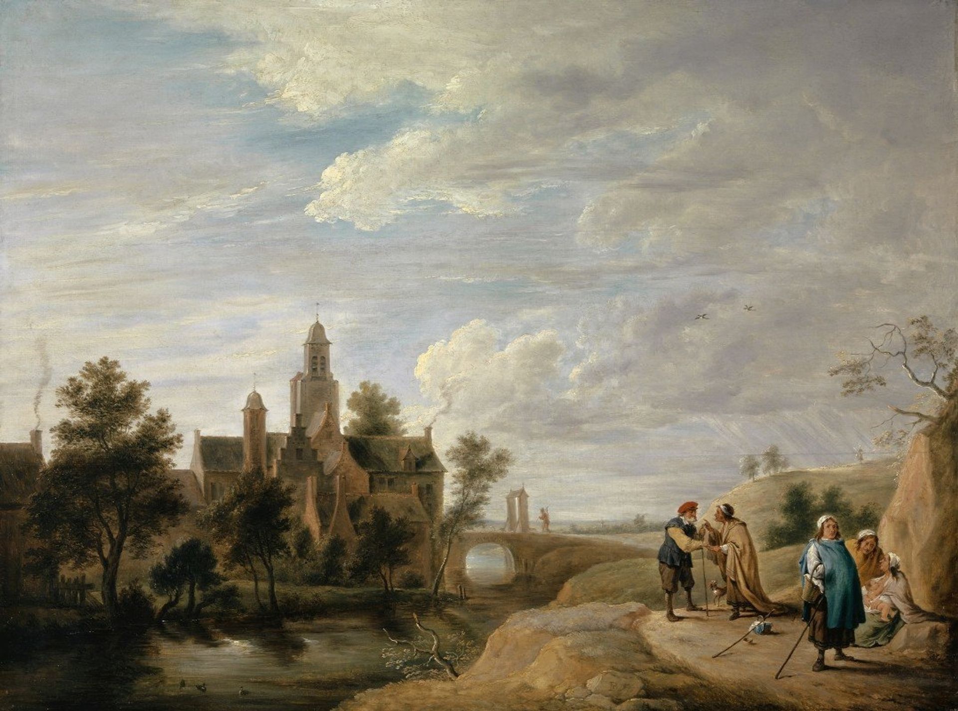 Landscape with Staffage Figures by David Teniers The Younger