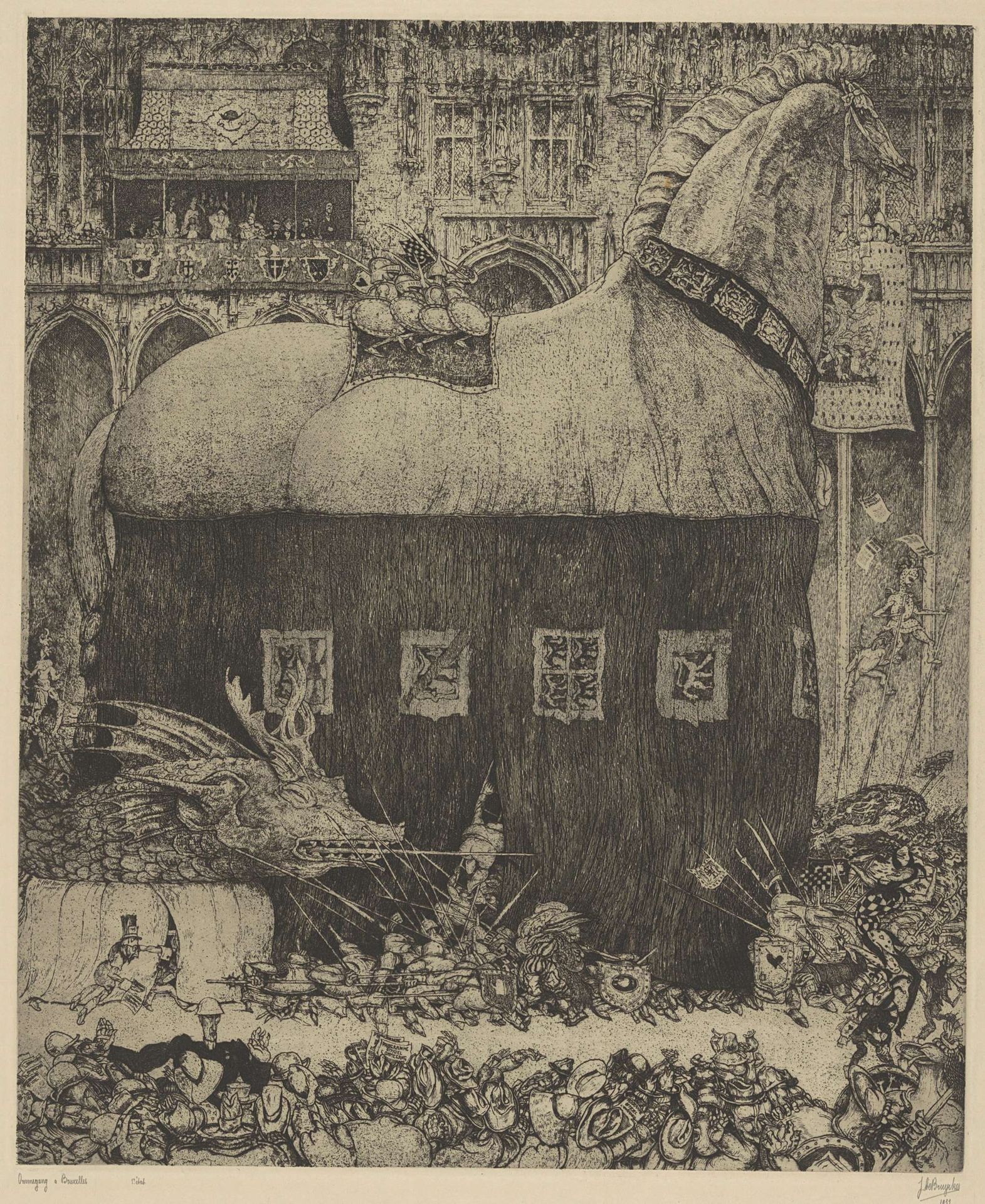 Ommegang à Bruxelles by Jules de Bruycker