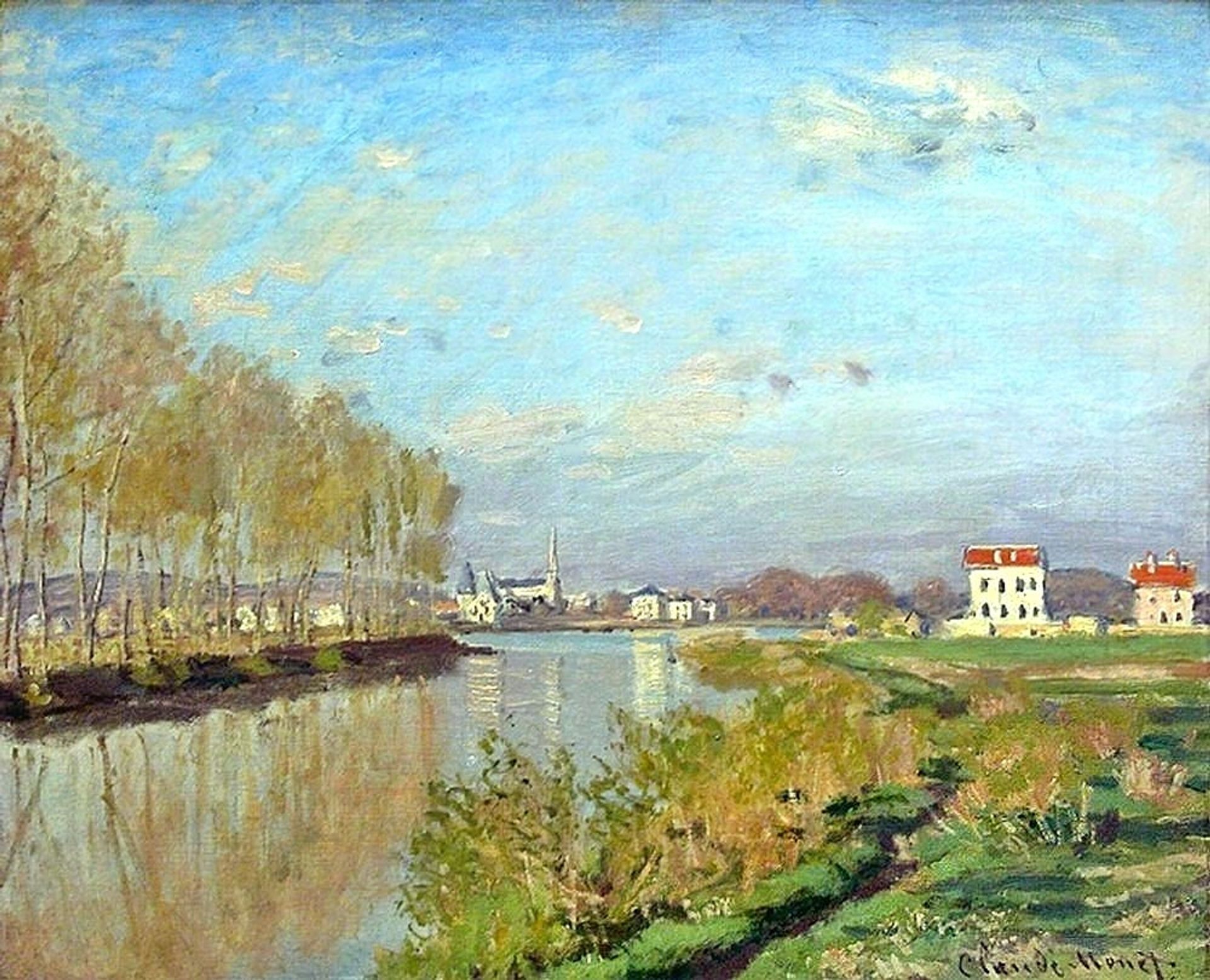 Argenteuil, The Seine by Claude Monet