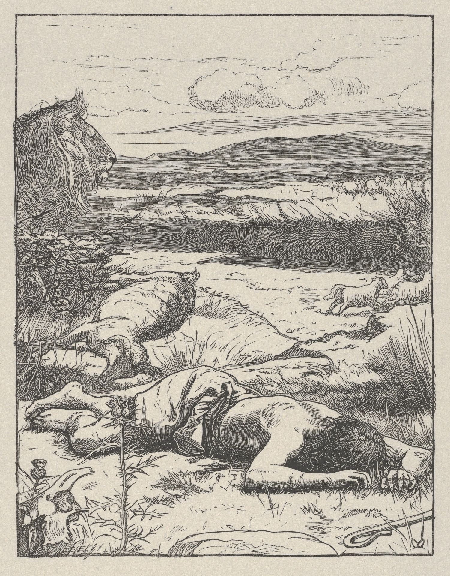 The Good Shepherd (The Parables of Our Lord and Saviour Jesus Christ) by Sir John Everett Millais