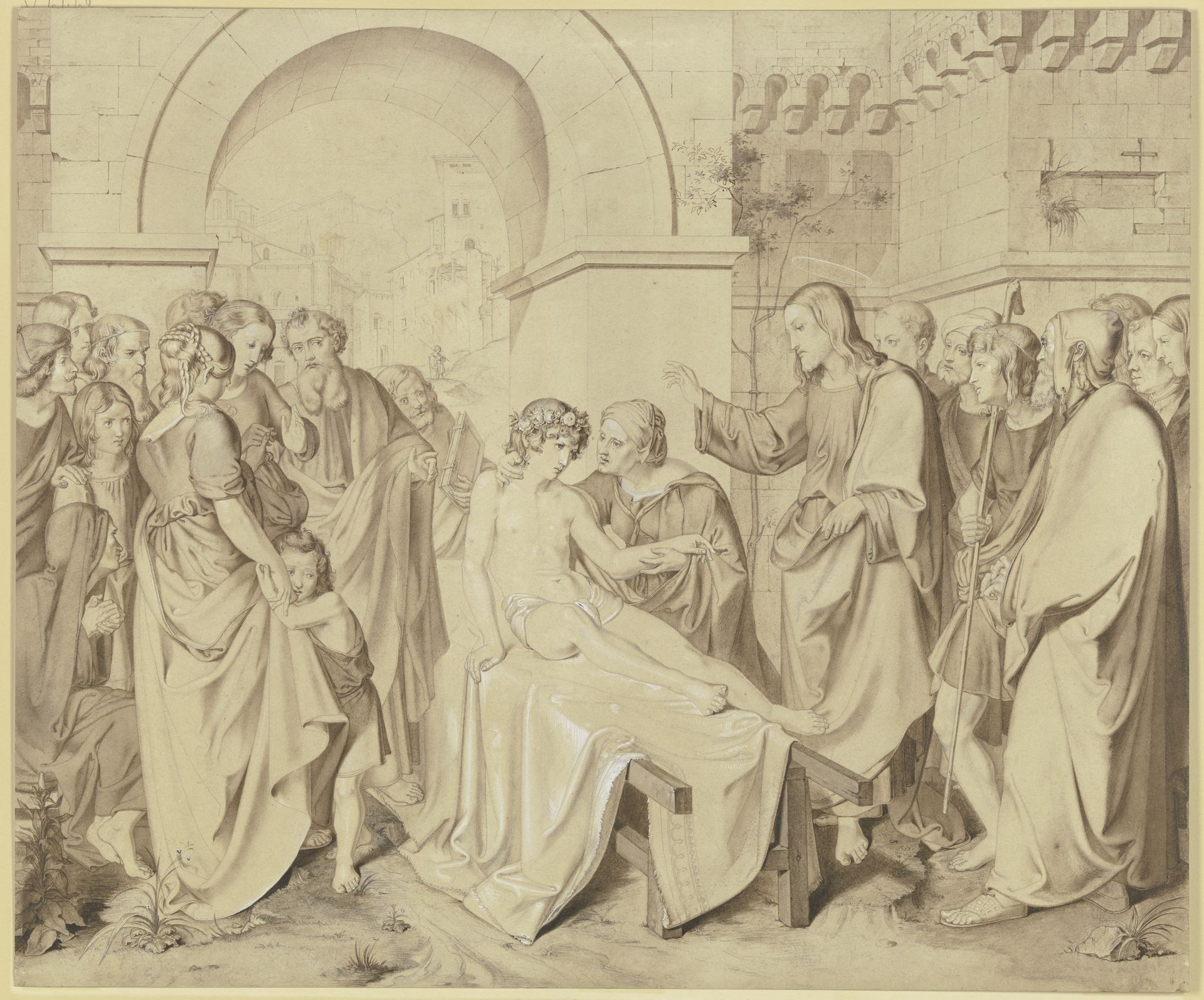 Die Auferweckung des Jünglings zu Nain by Carl Hoff