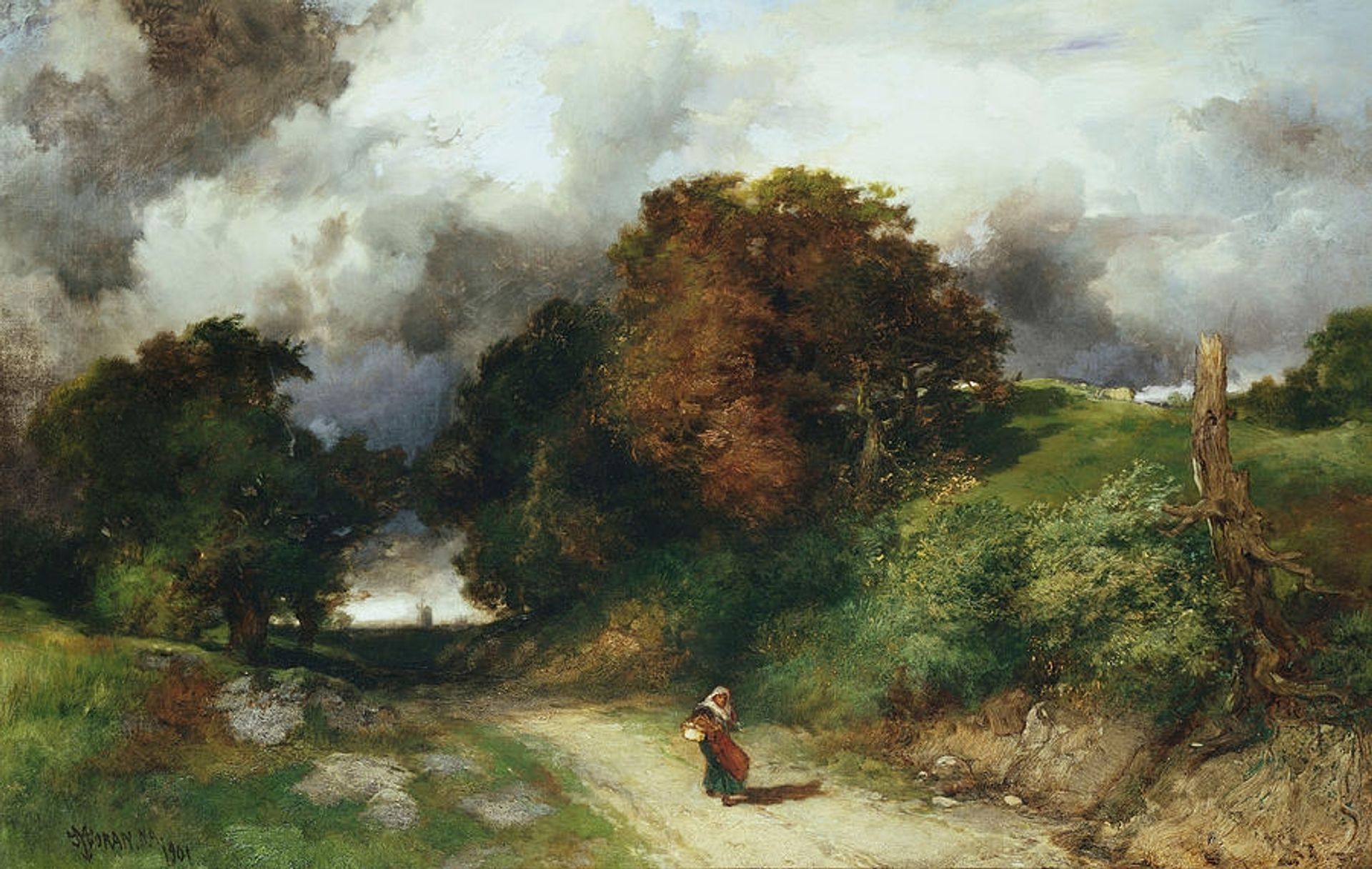 Windy Hilltop by Thomas Moran