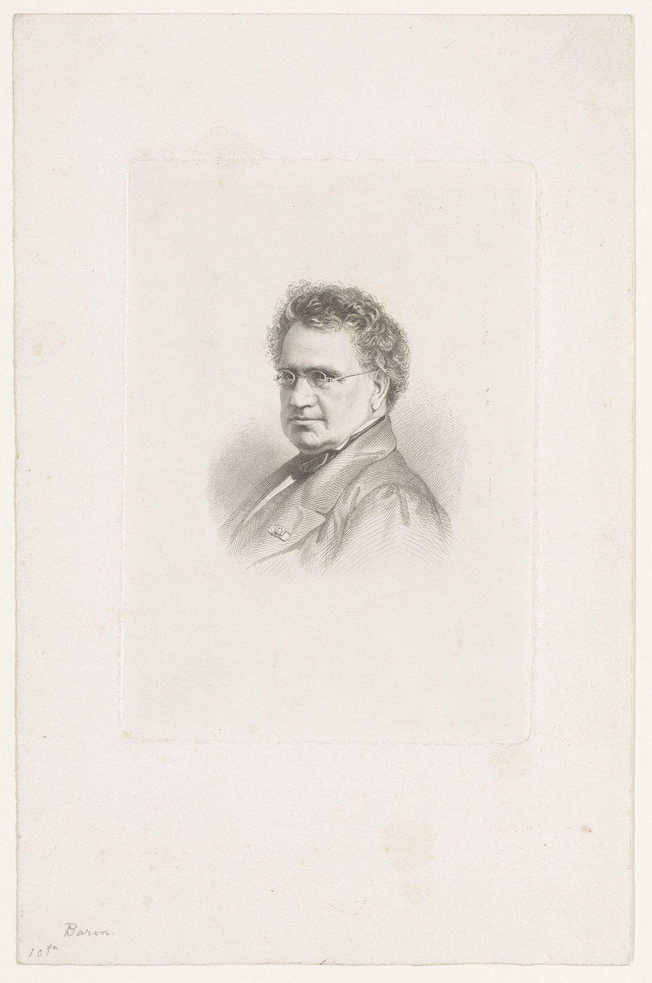 Portret van A.A.F. Baron by Jean-Baptiste Meunier