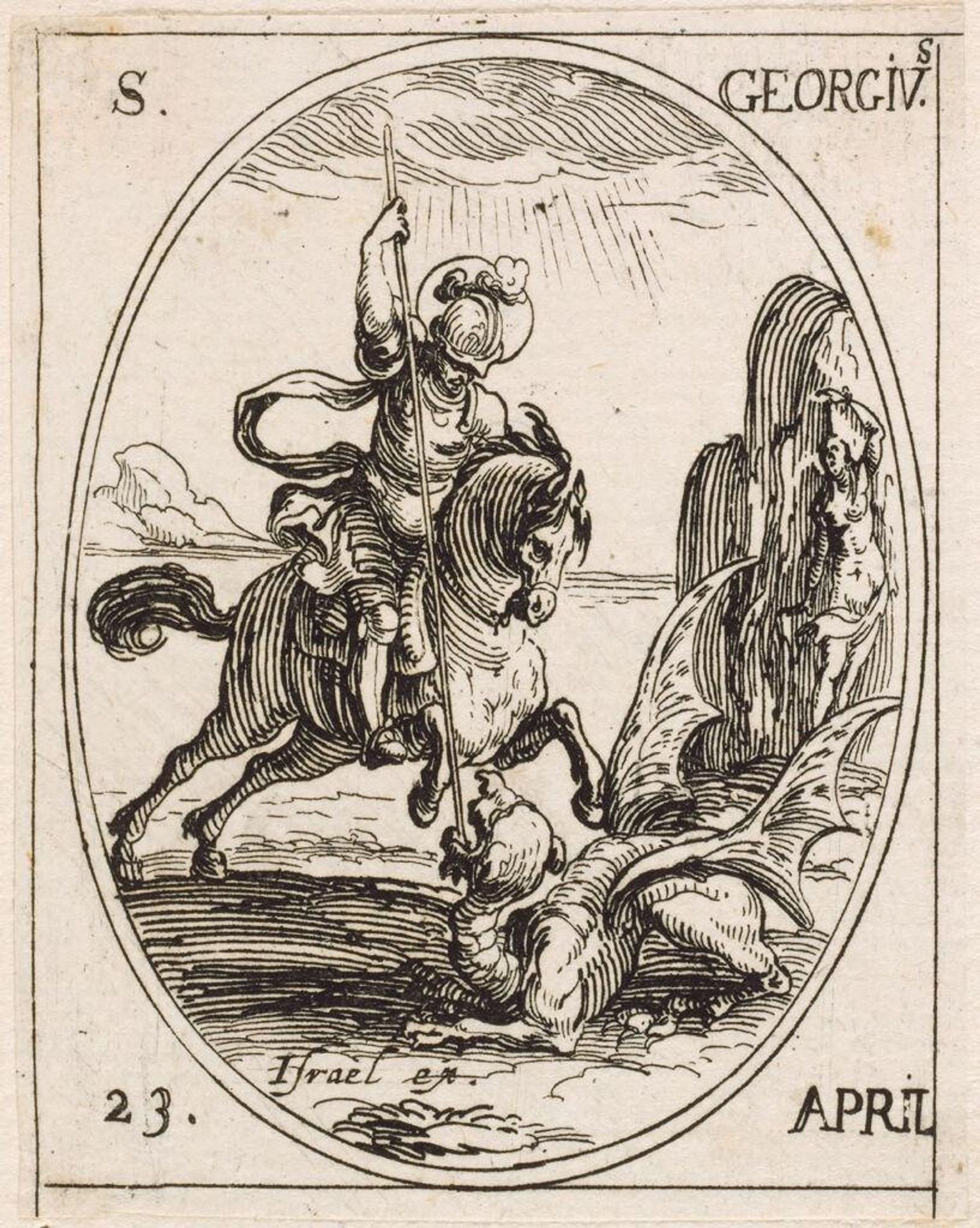Saint George by Jacques Callot