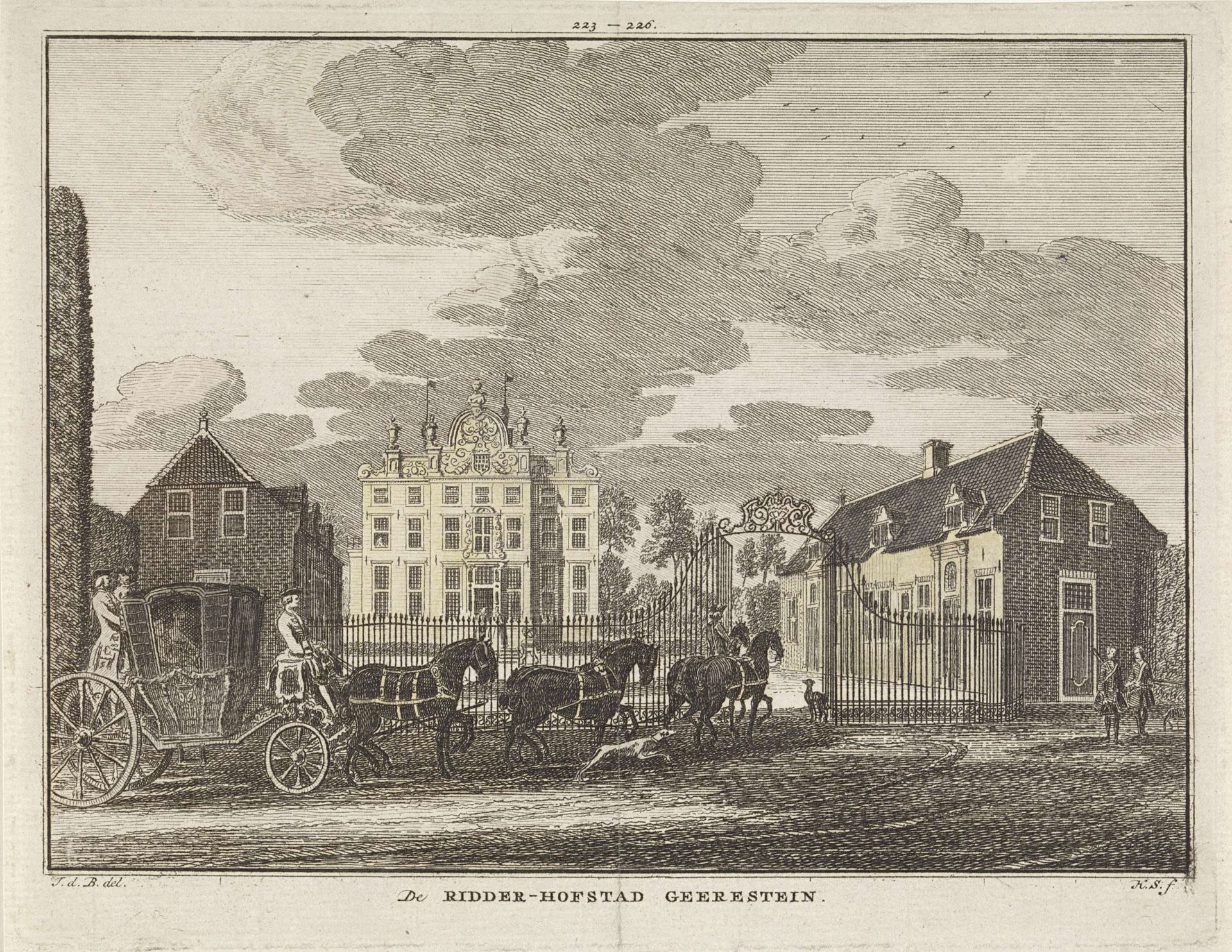 Gezicht op kasteel Geerestein, Woudenberg by Hendrik Spilman