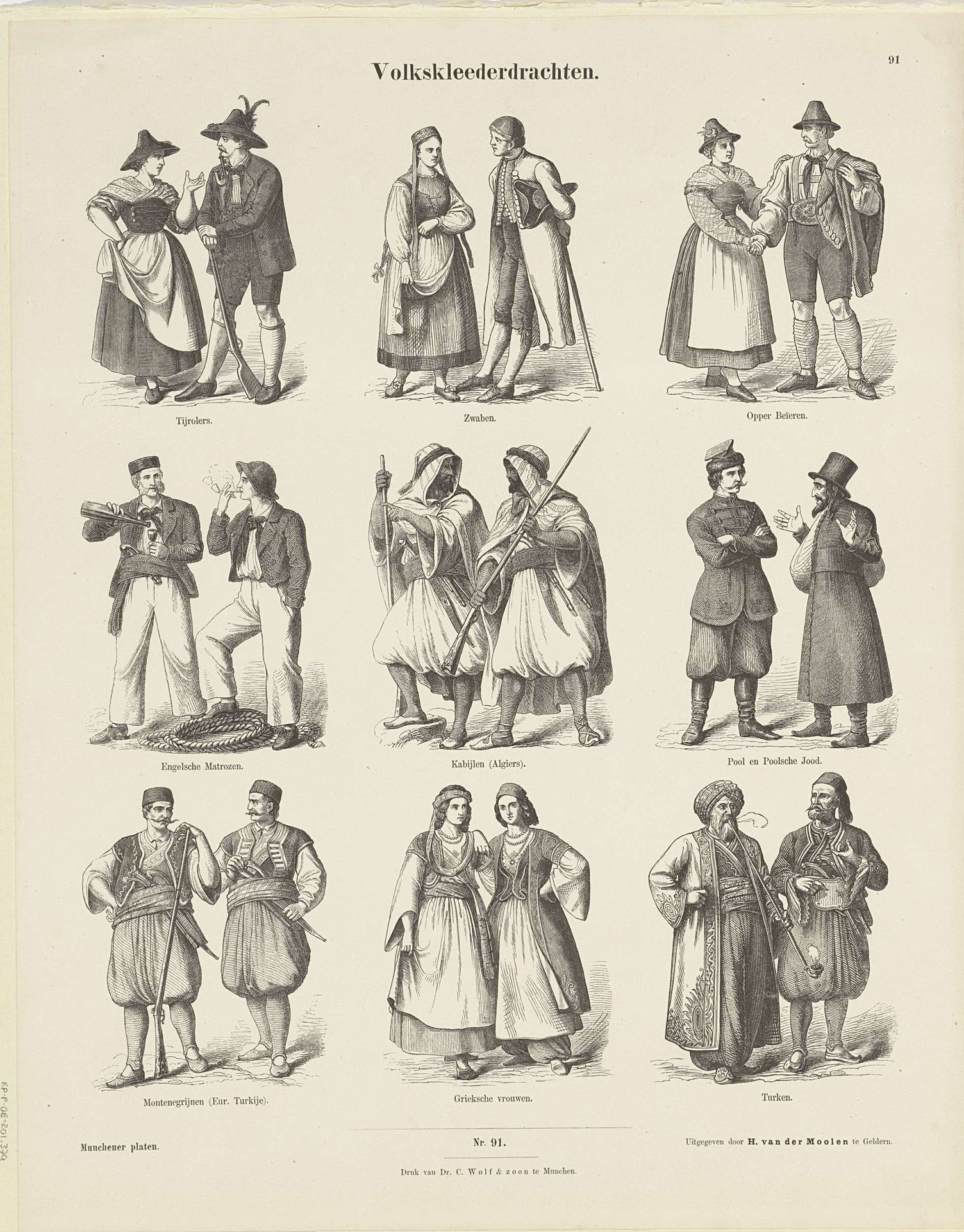 Volkskleederdrachten by E. Küster