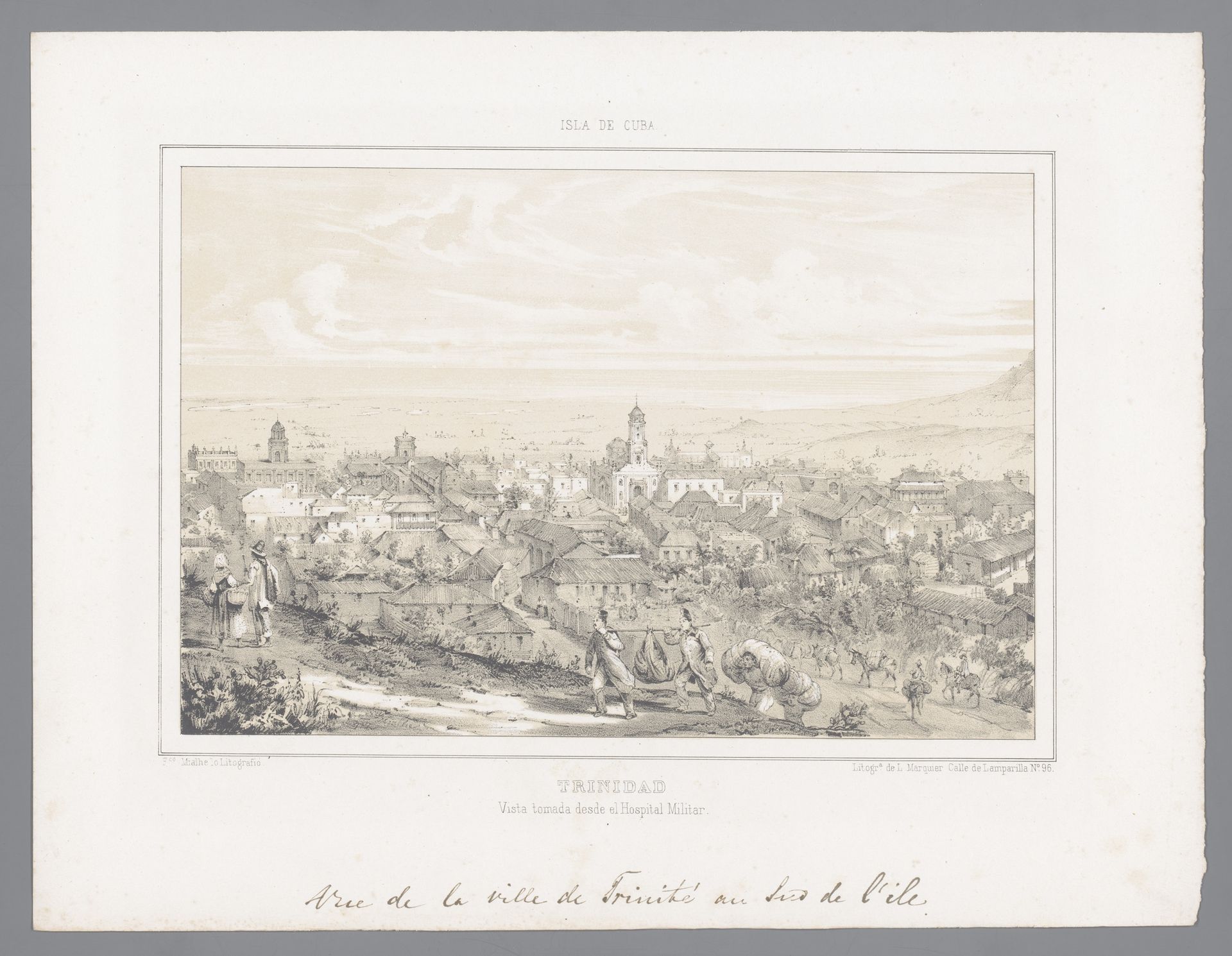 Gezicht op Trinidad by Frédéric Mialhe