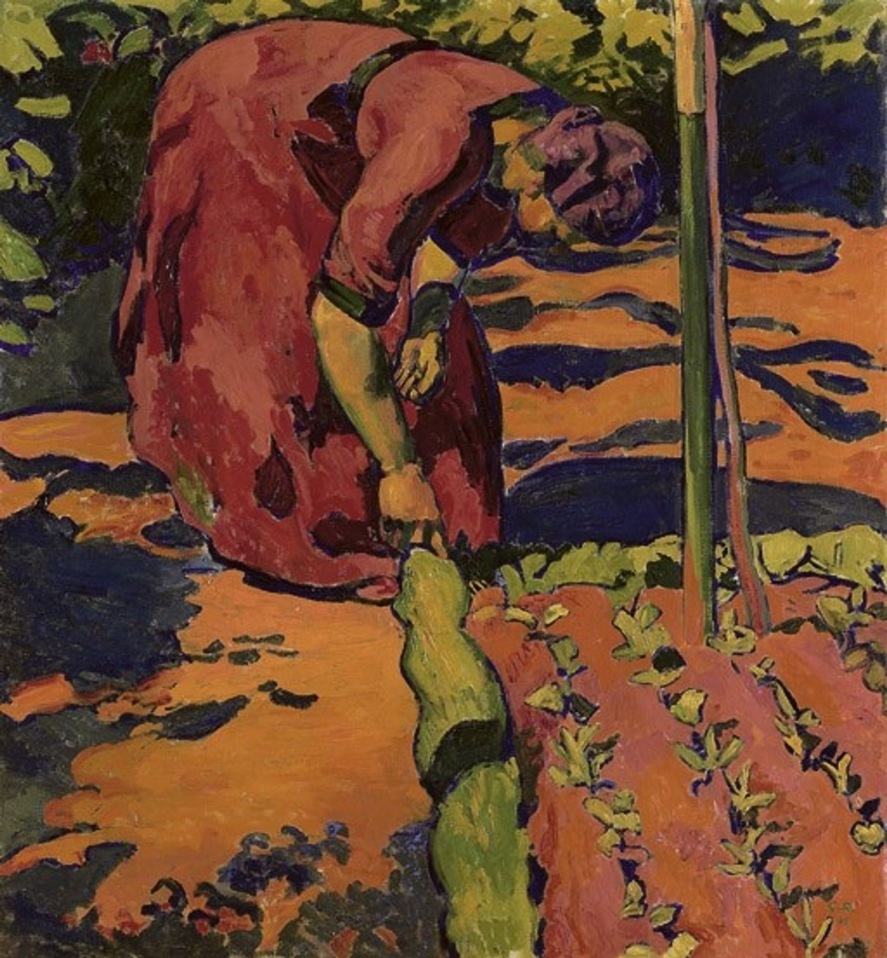 Frau im Garten by Cuno Amiet
