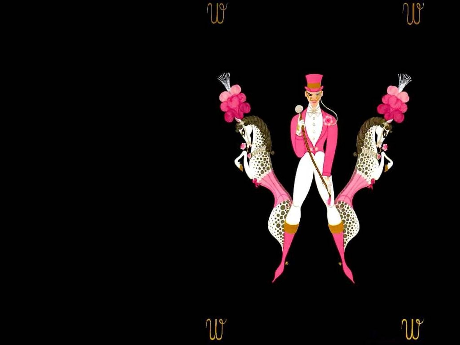 Alphabet W by Erte
