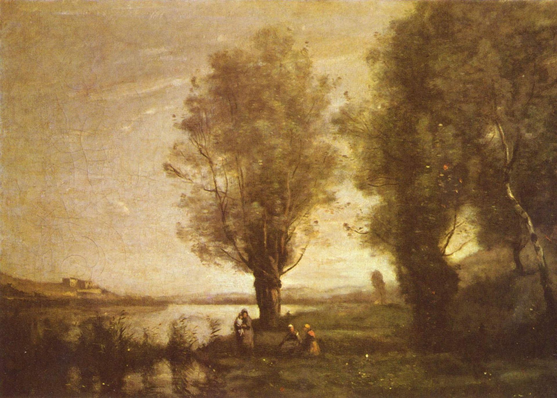 Rest in the Water Meadows by Camille Corot