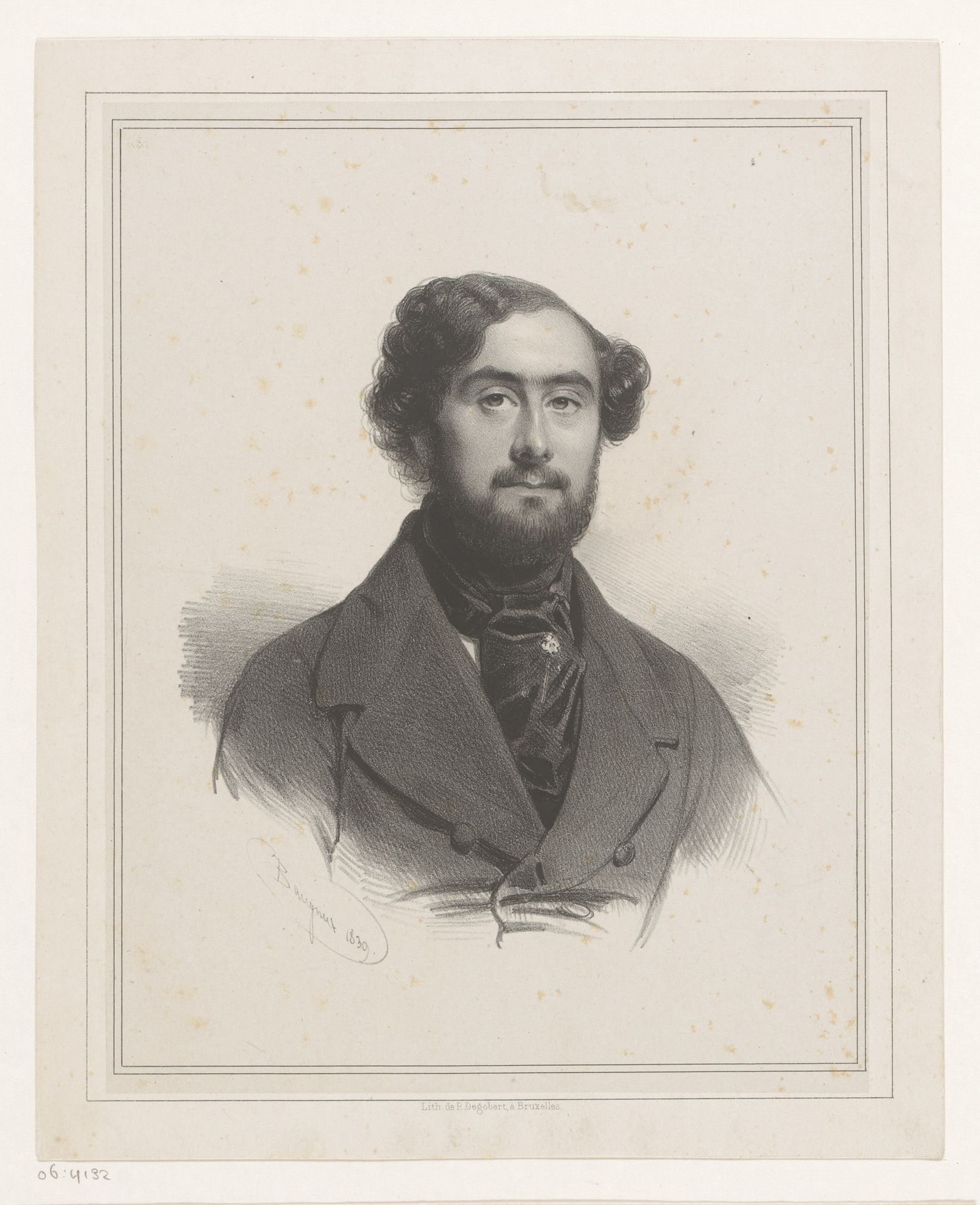 Portret van een onbekende man by Charles Baugniet