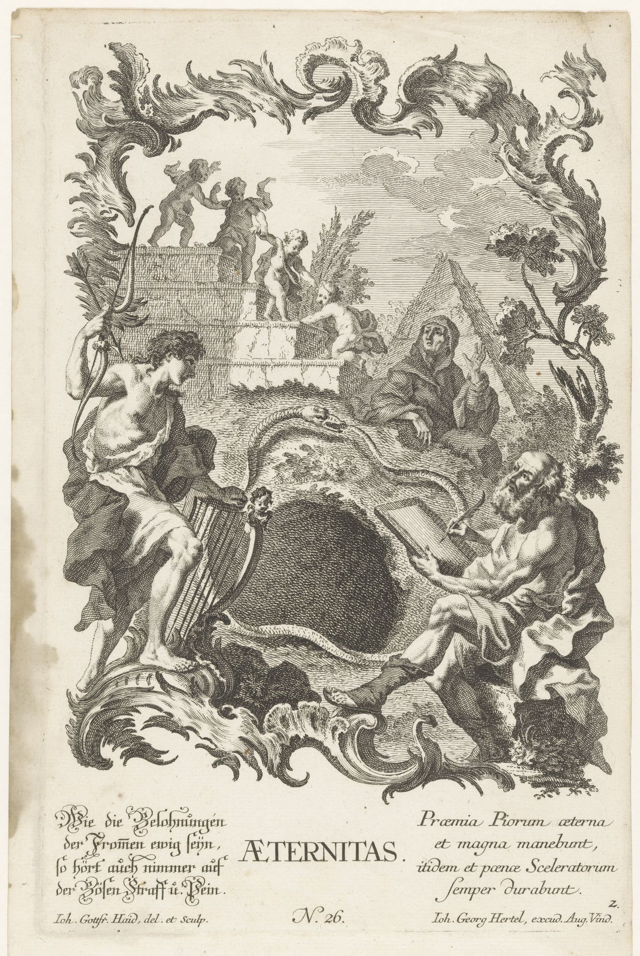 Allegorie van het eeuwig leven by Johann Gottfried Haid
