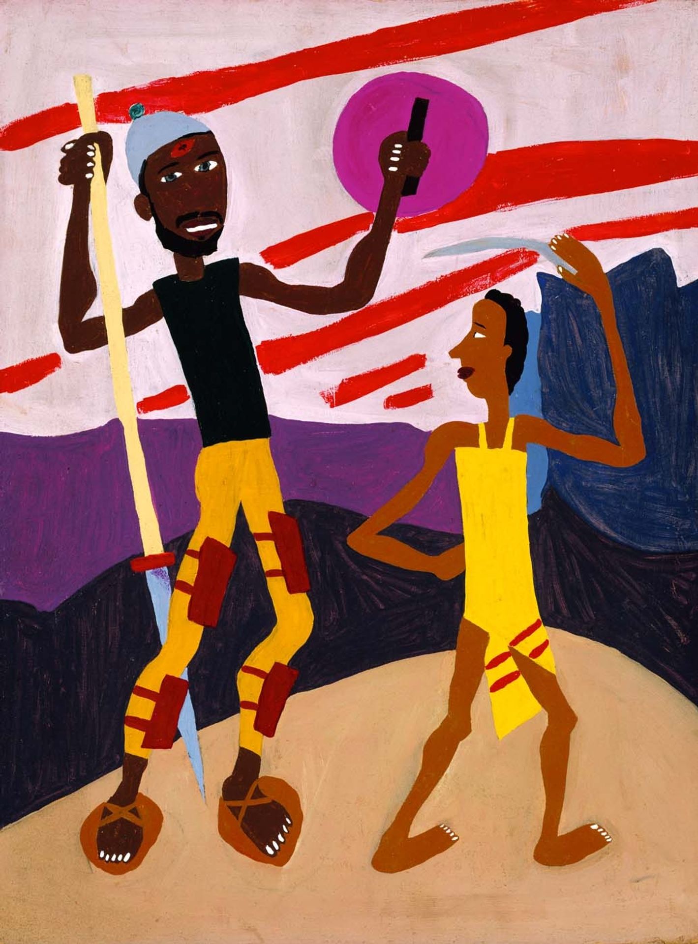 David and Goliath by William H. Johnson