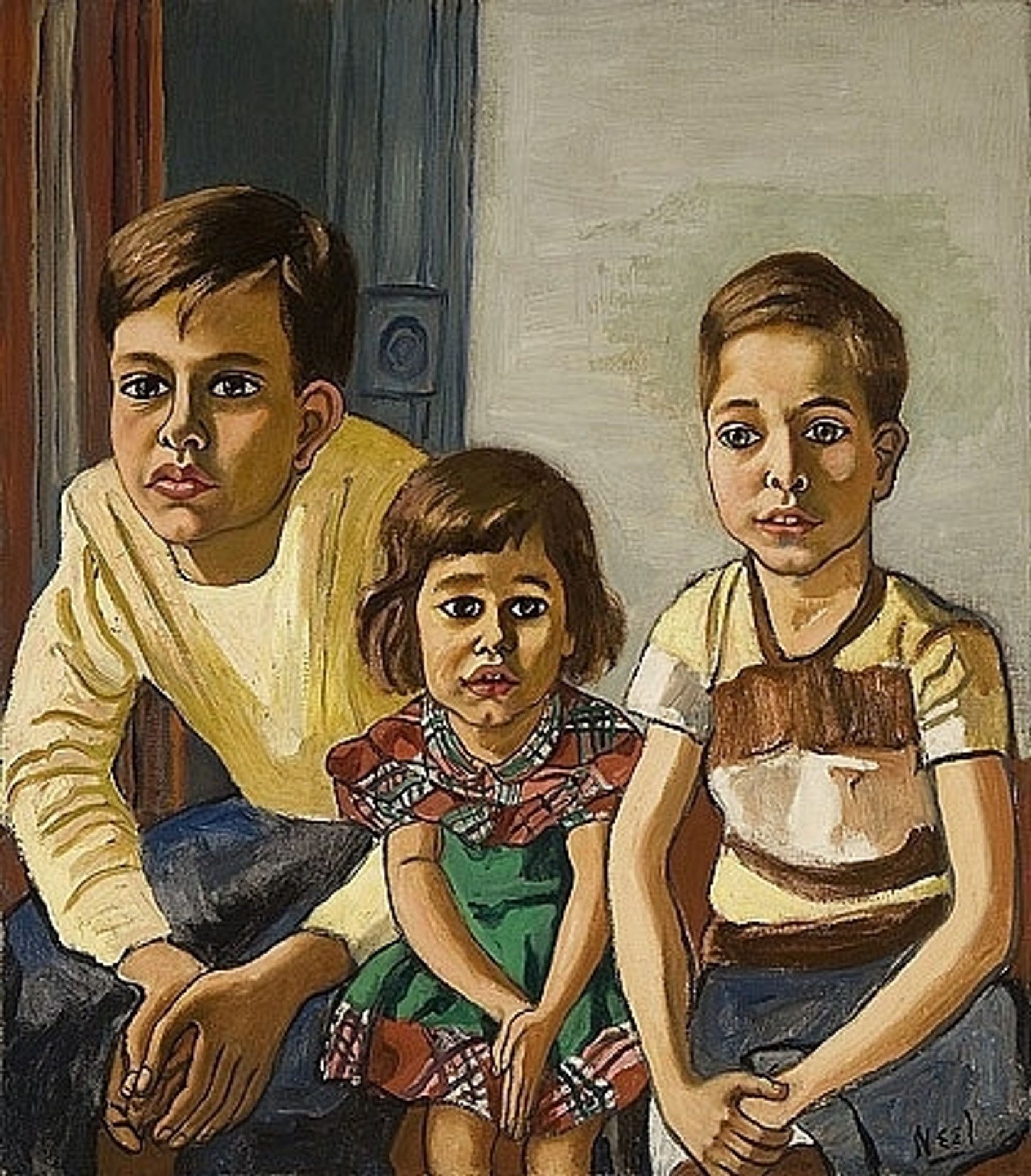 Robert, Helen and Ed by Alice Neel
