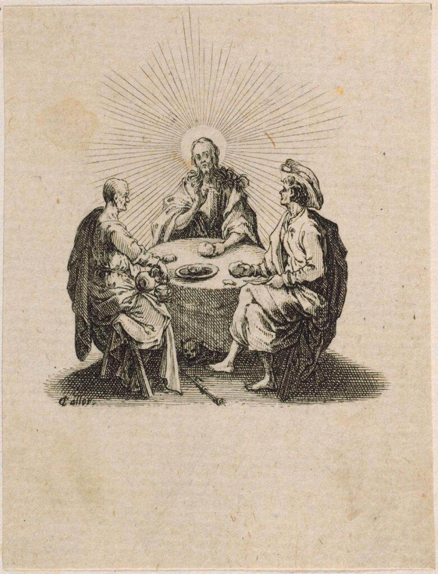 Supper at Emmaus by Jacques Callot