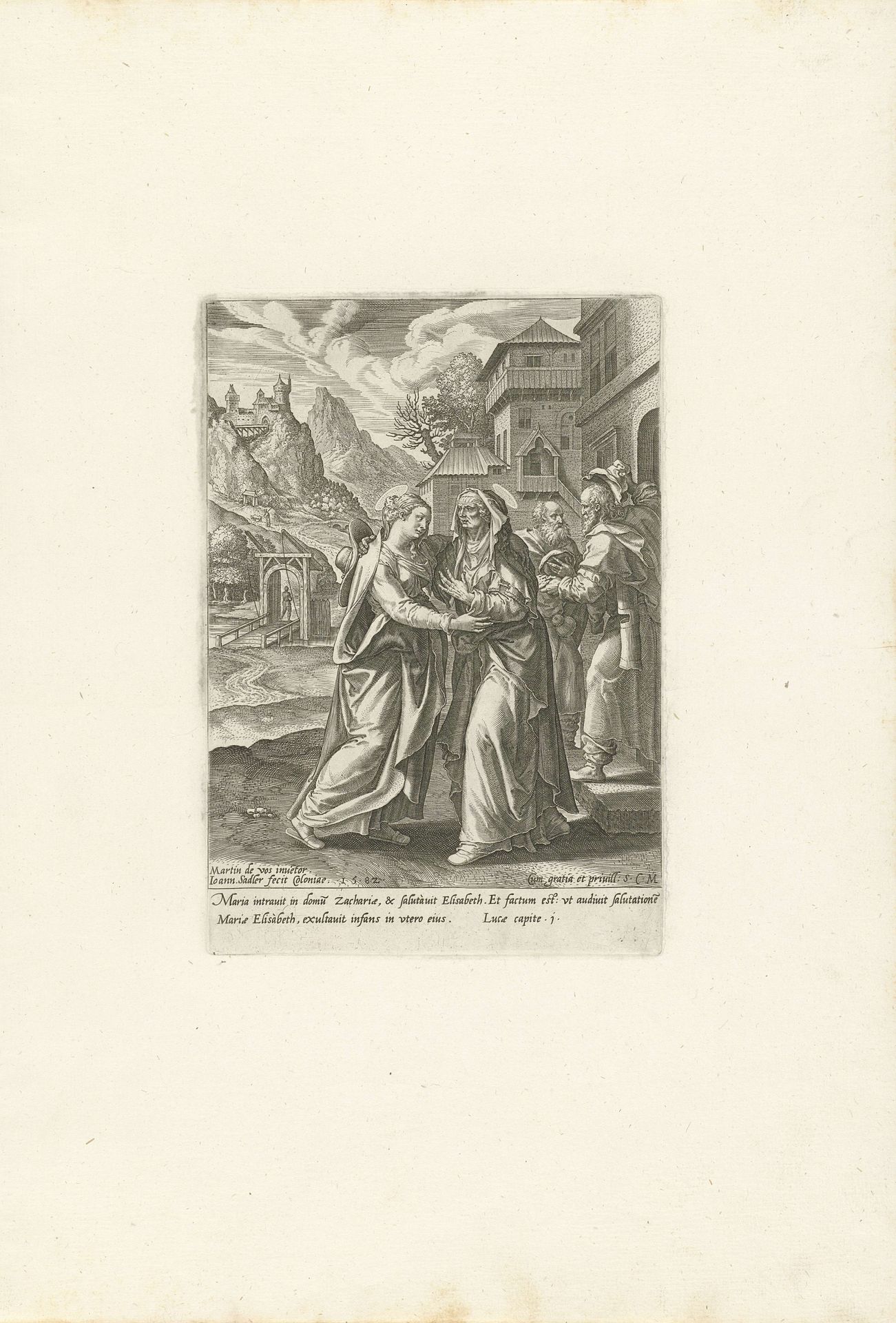 Visitatie by Johann Sadeler I