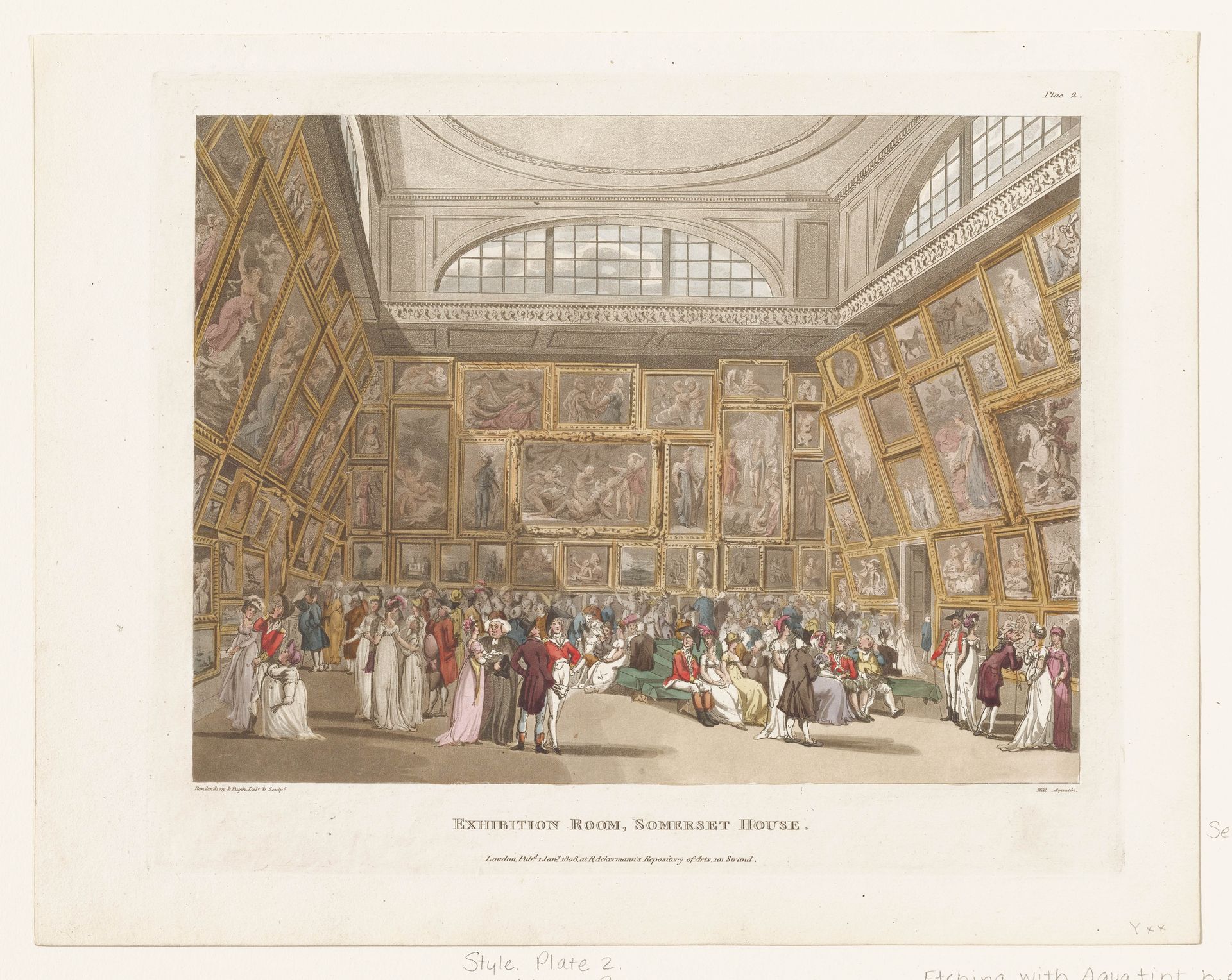 Exhibition Room by Augustus Charles Pugin
