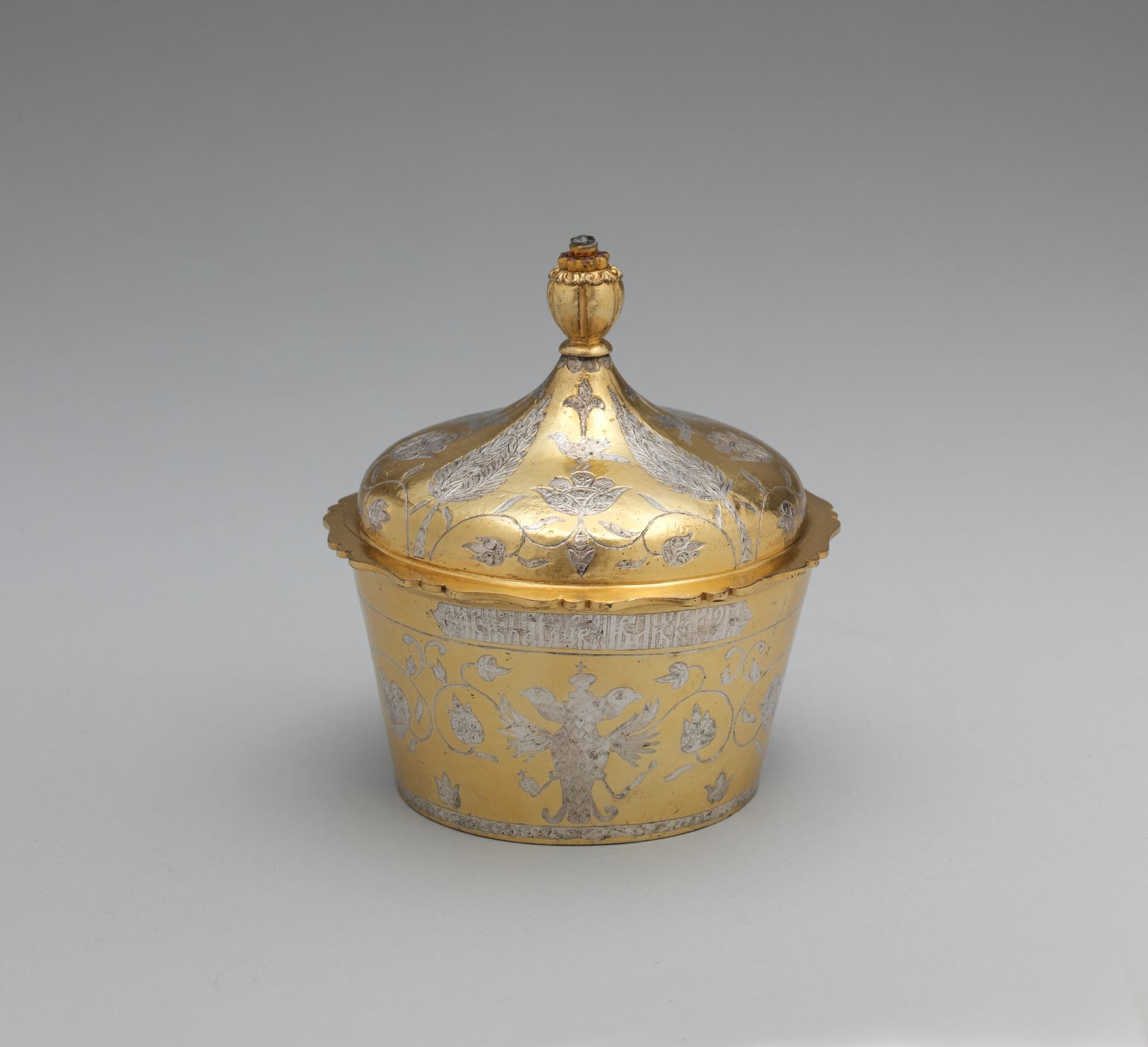 Cup with cover by Elkington & Co.
