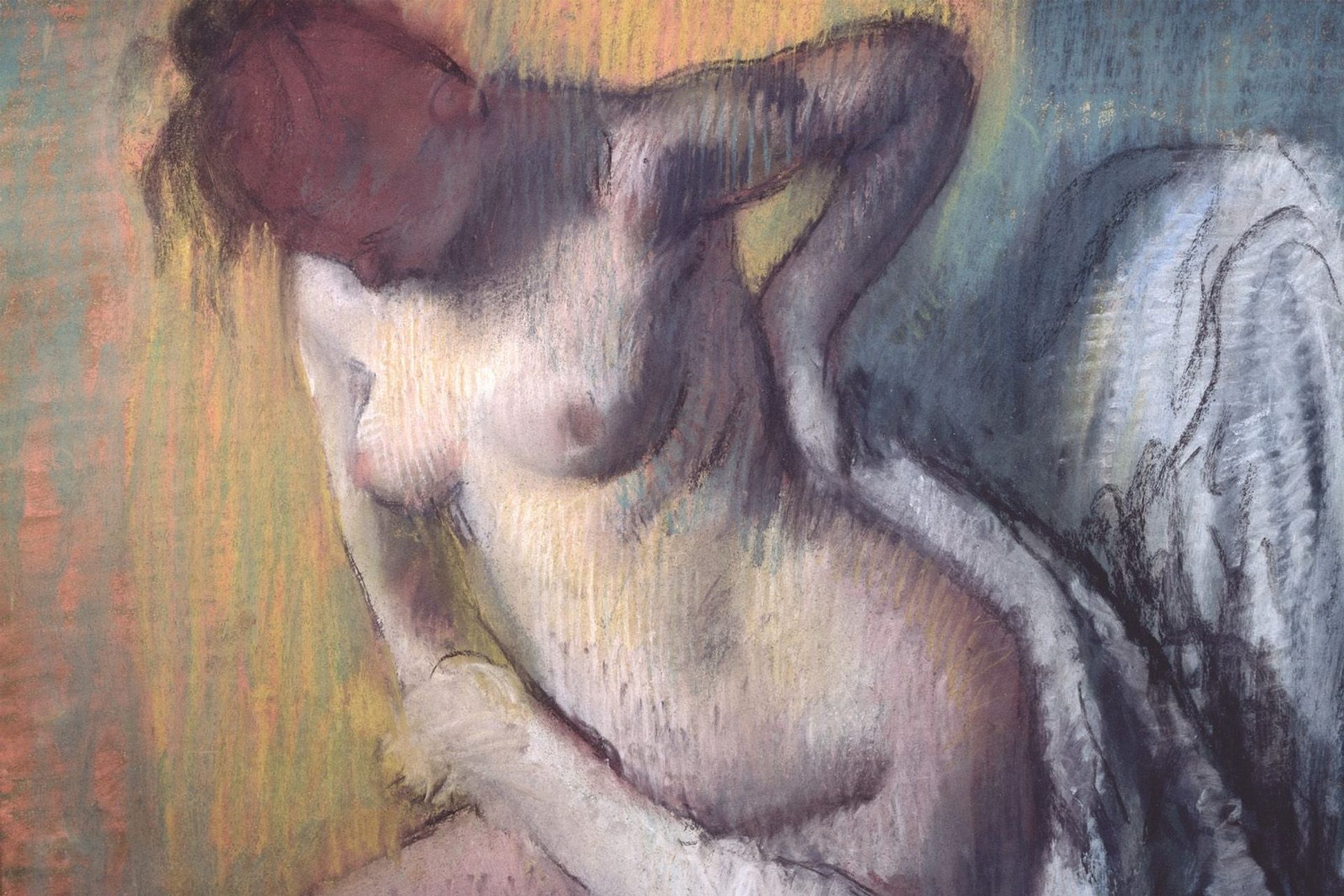 Woman Drying Herself by Edgar Degas