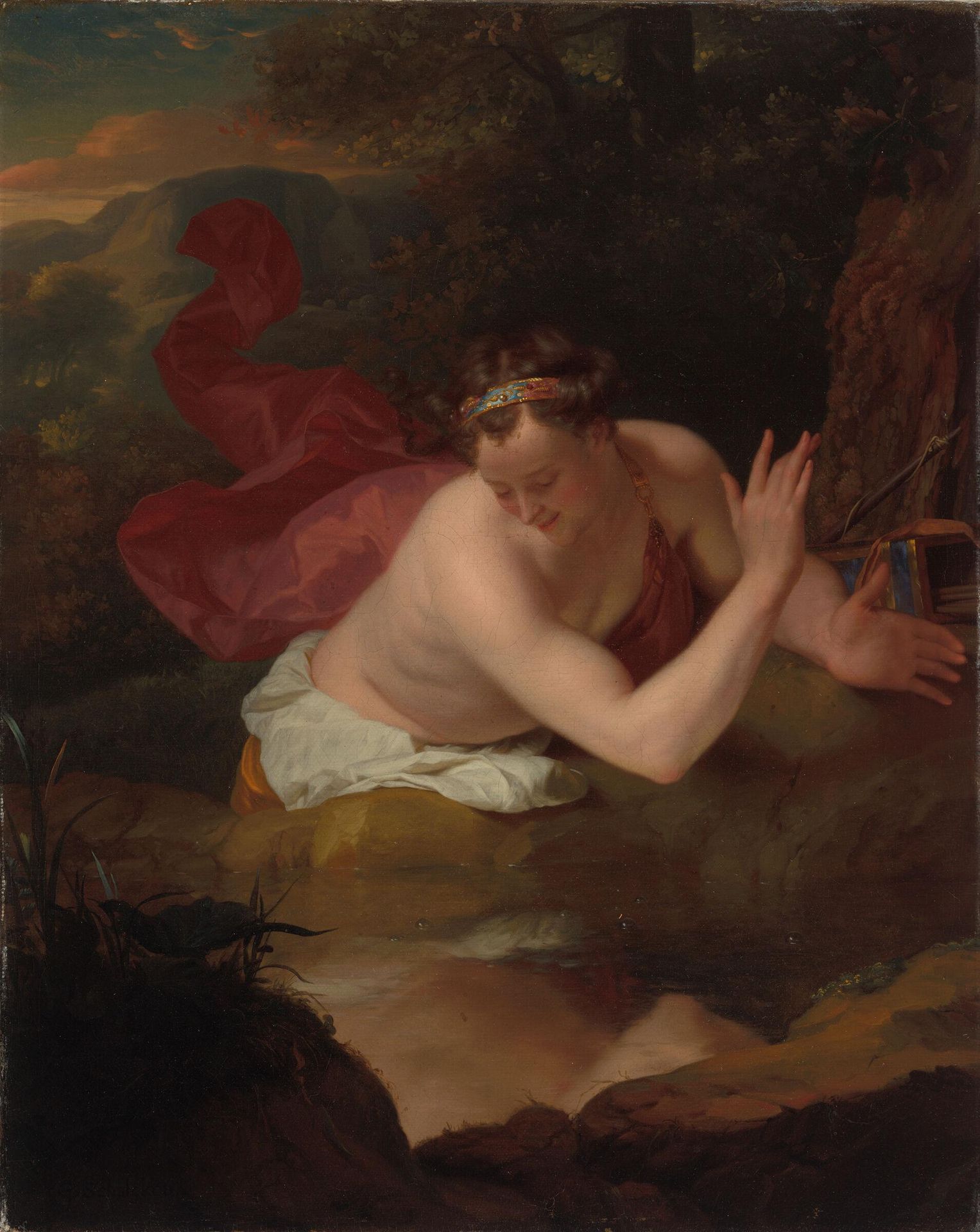 Narcissus by Godfried Schalcken