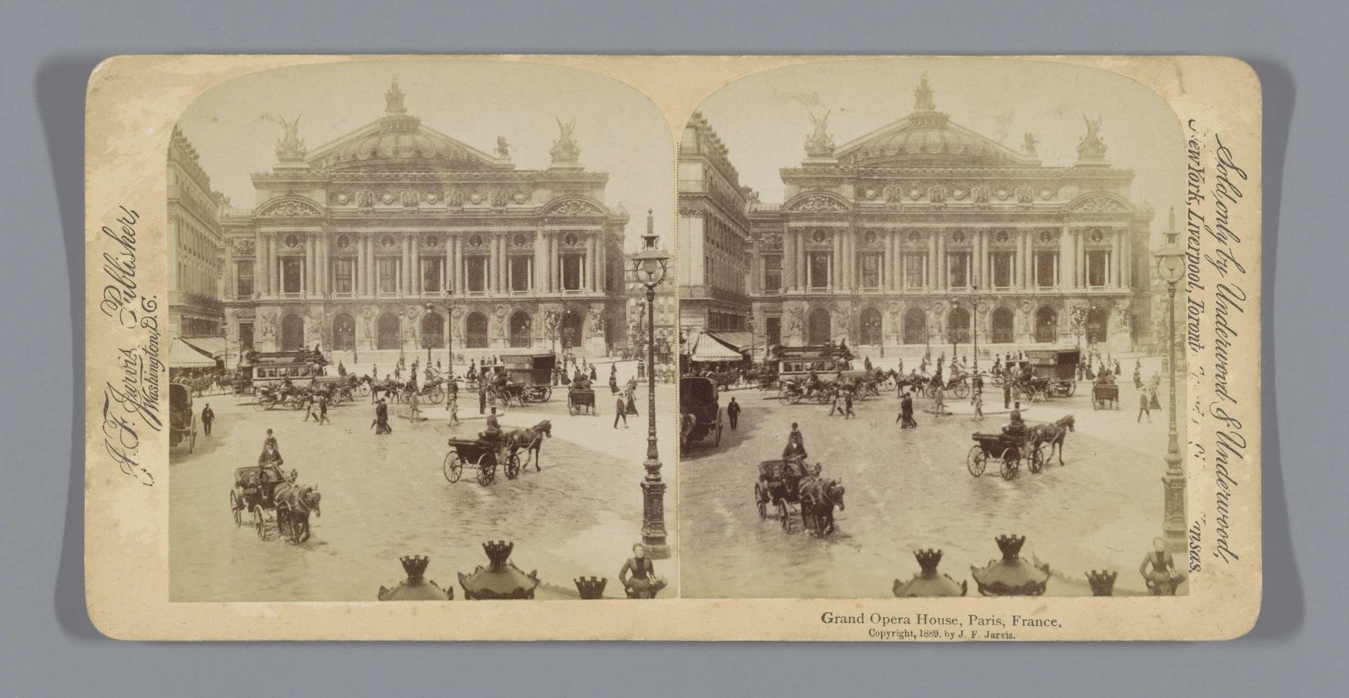 Exterieur van de Opéra Garnier te Parijs by John Fillis Jarvis