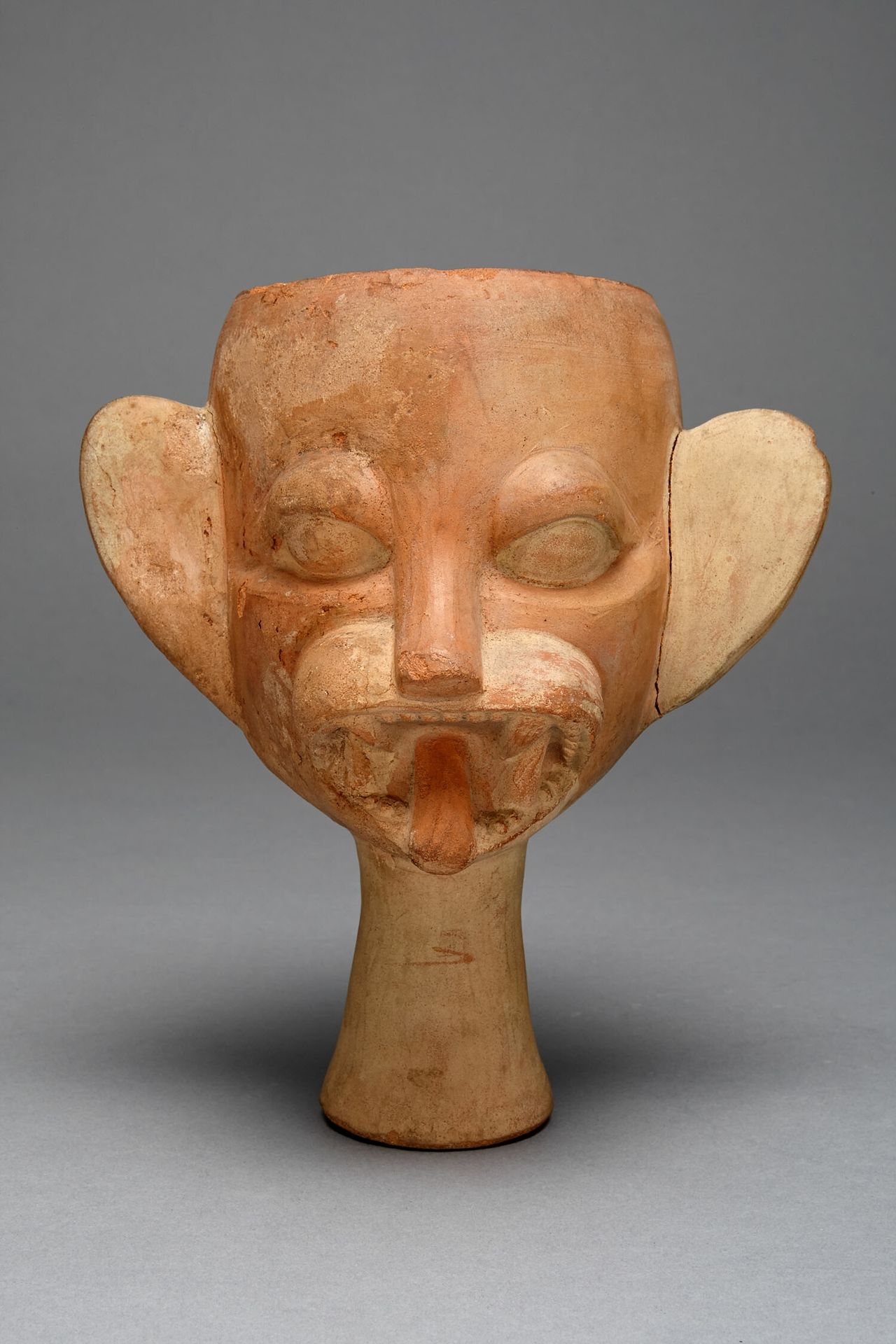 Cup in the Form of a Feline Head by Moche