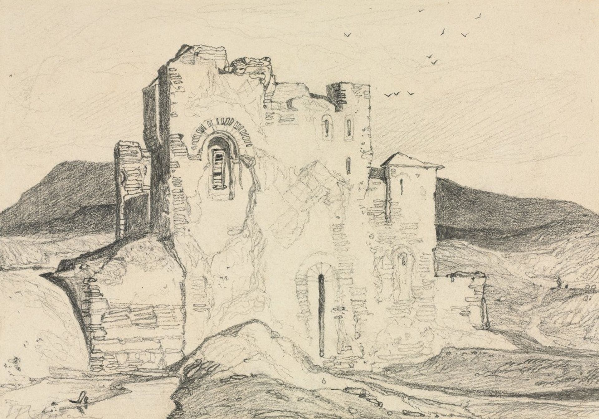 A Castle in Normandy by John Sell Cotman