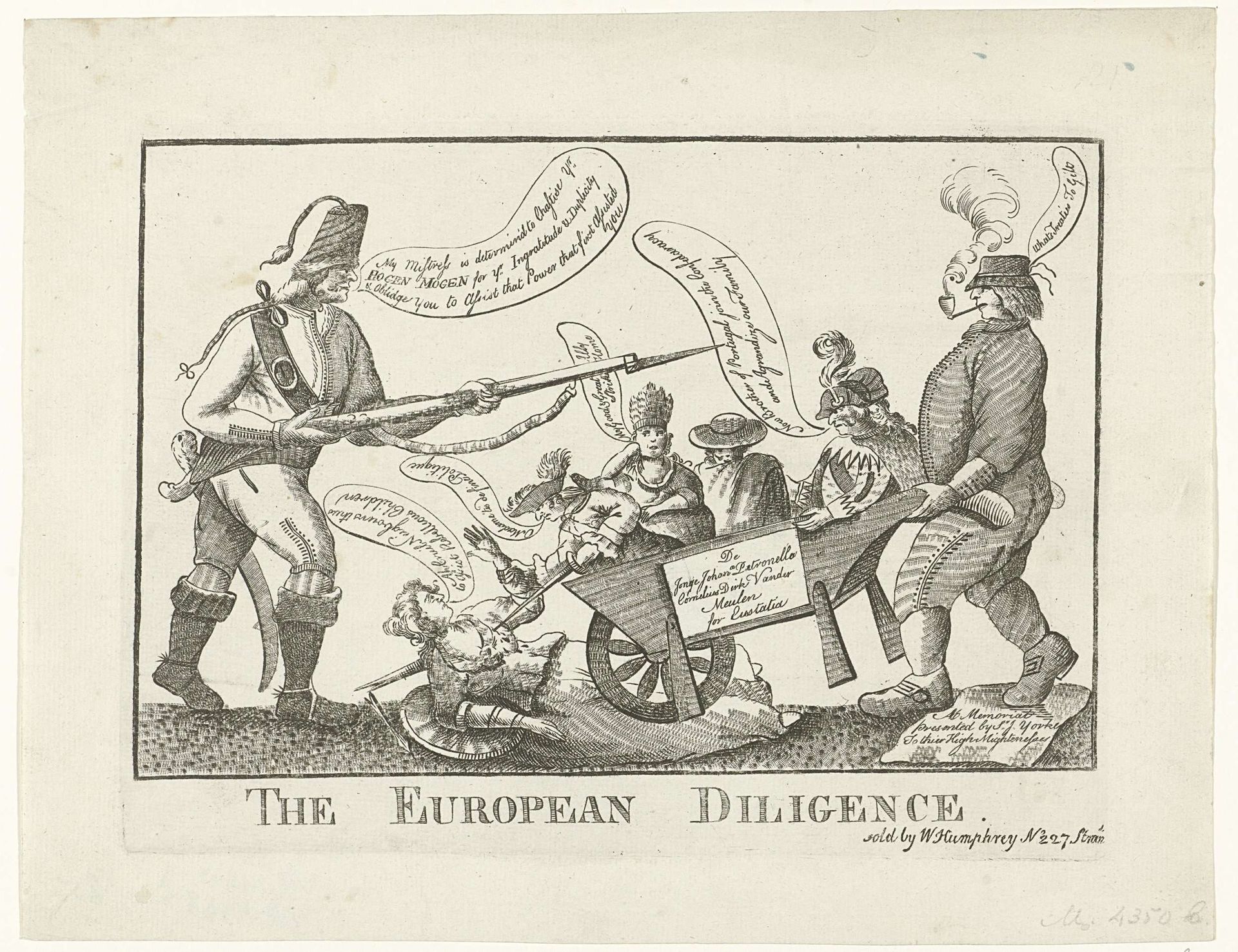 De Europese diligence, 1779 by Anonymous