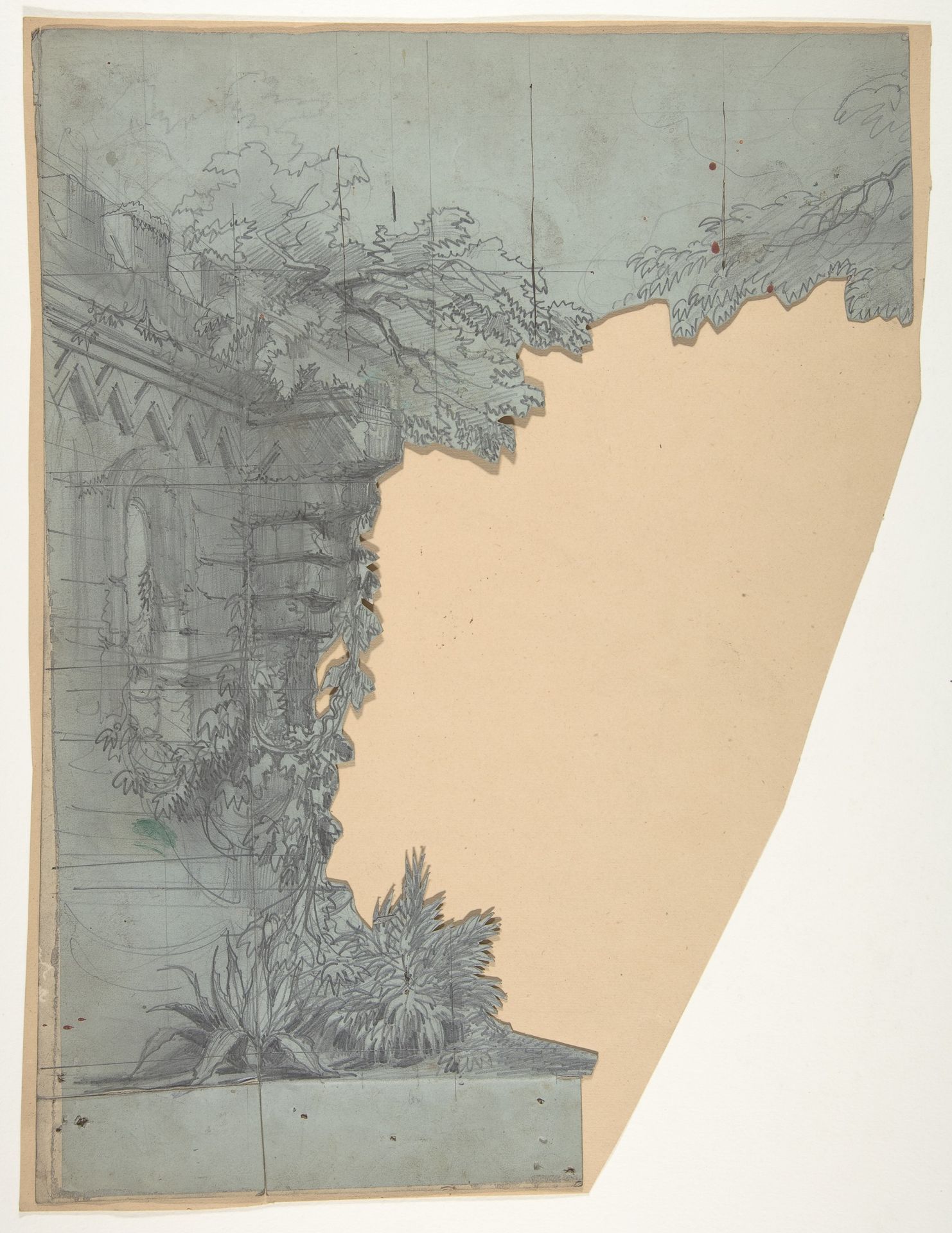 Design for a Stage Set at the Opéra, Paris by Eugène Cicéri