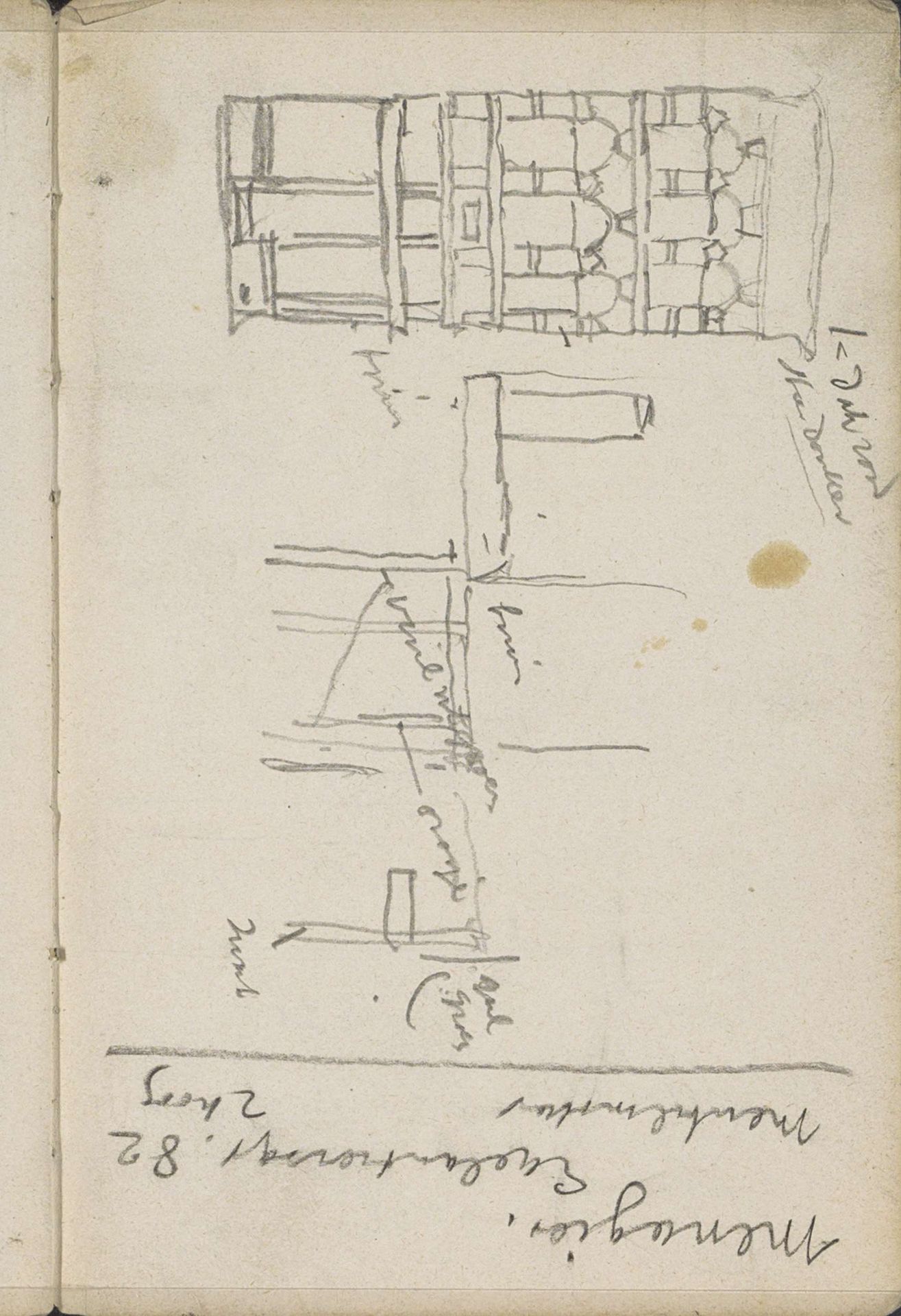 Architectuurstudies by George Hendrik Breitner