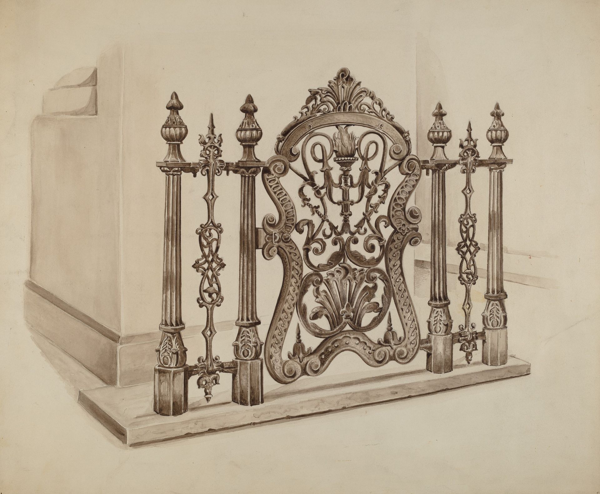 Cast Iron Gate by Al Curry