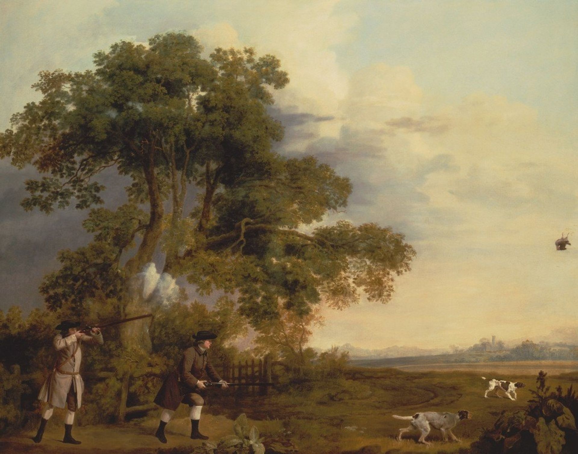 Two Gentlemen Shooting by George Stubbs