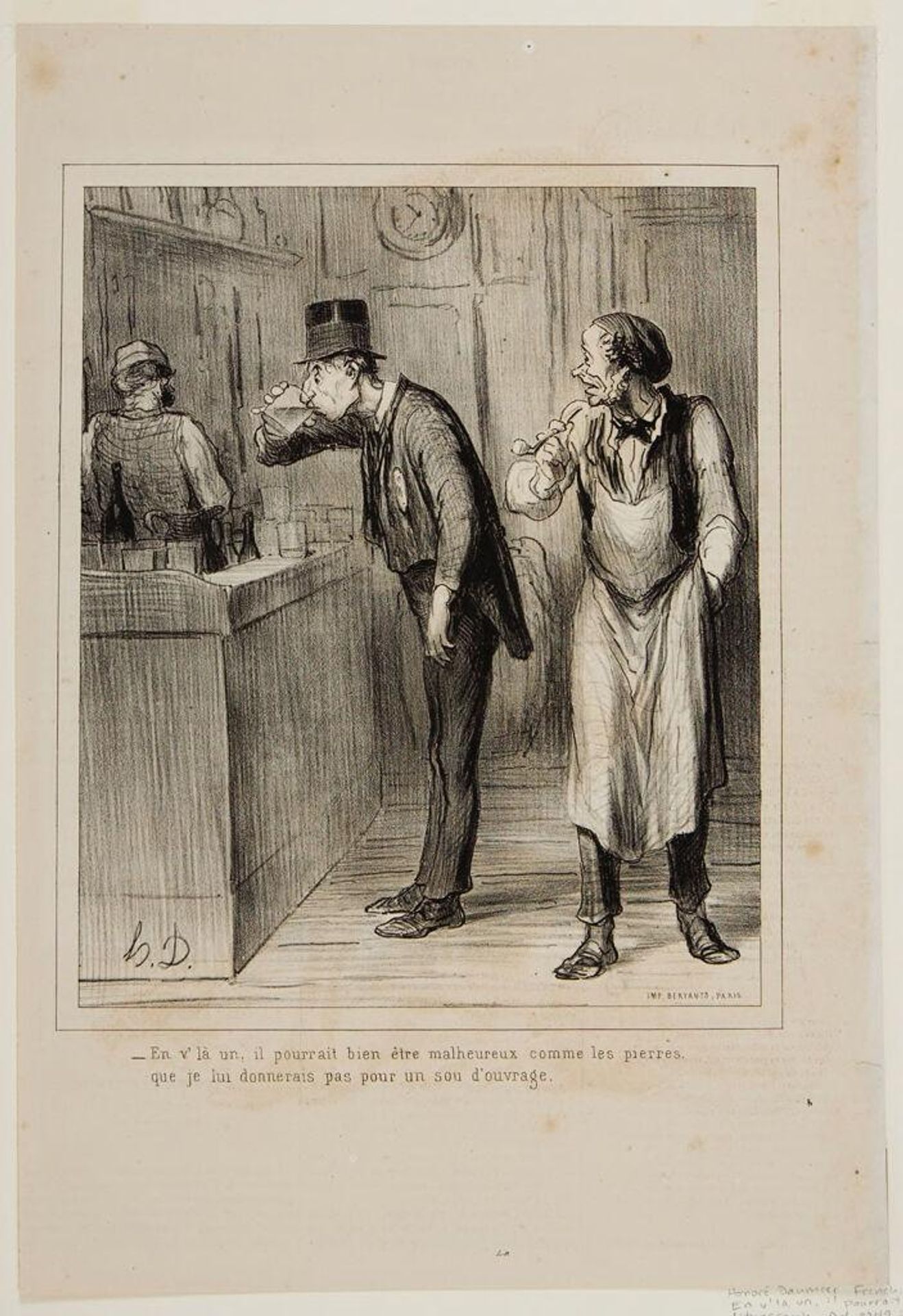 "There's one of them, he could really be unfortunate..." by Honoré Daumier
