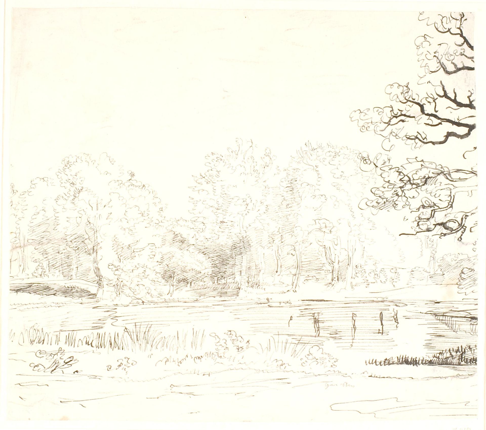 Dammen ved Hammermøllen by Dankvart Dreyer