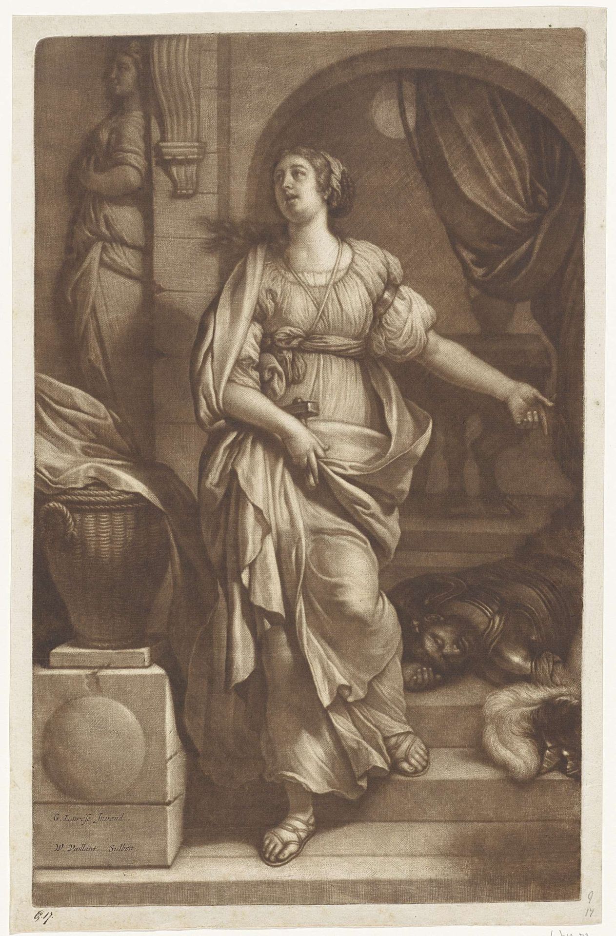 Jaël en Sisera by Wallerant Vaillant