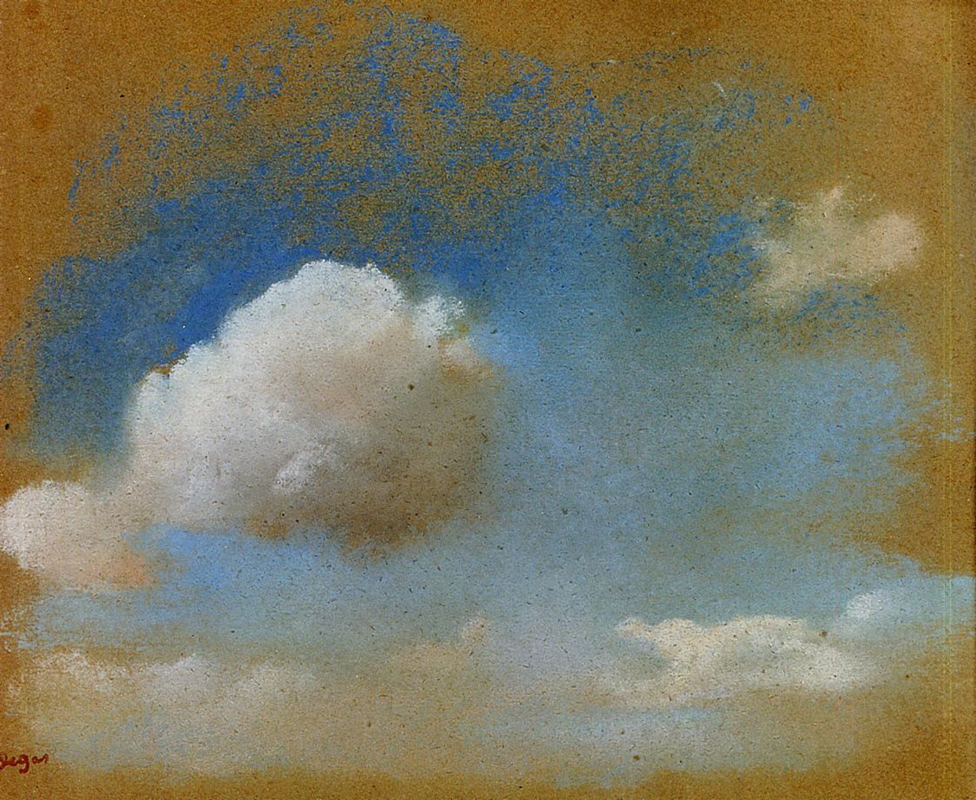 Sky Study by Edgar Degas