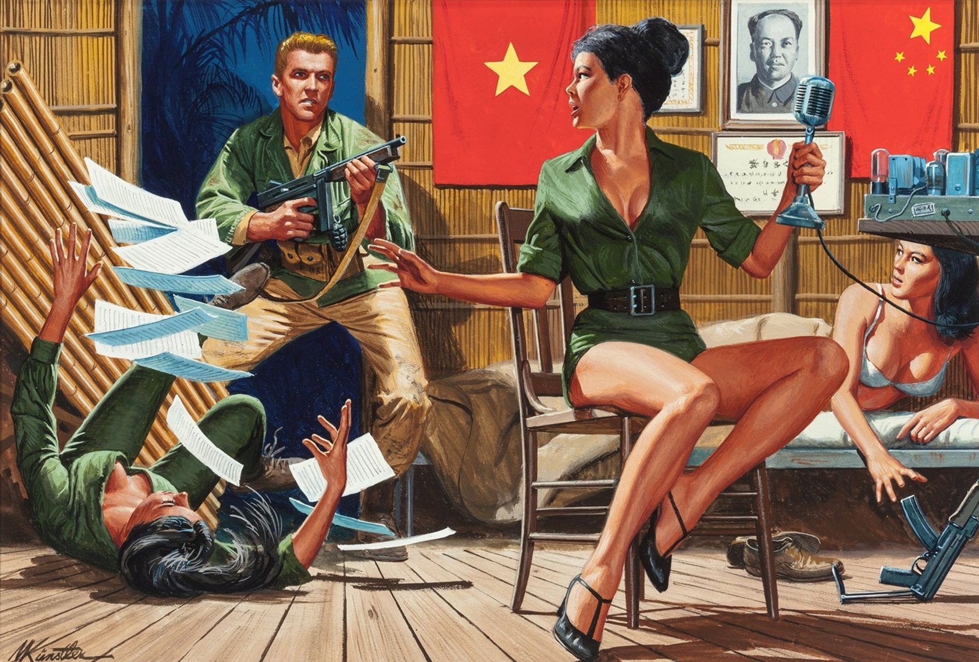 Saigon Sally’s Sin Barracks by Mort Künstler