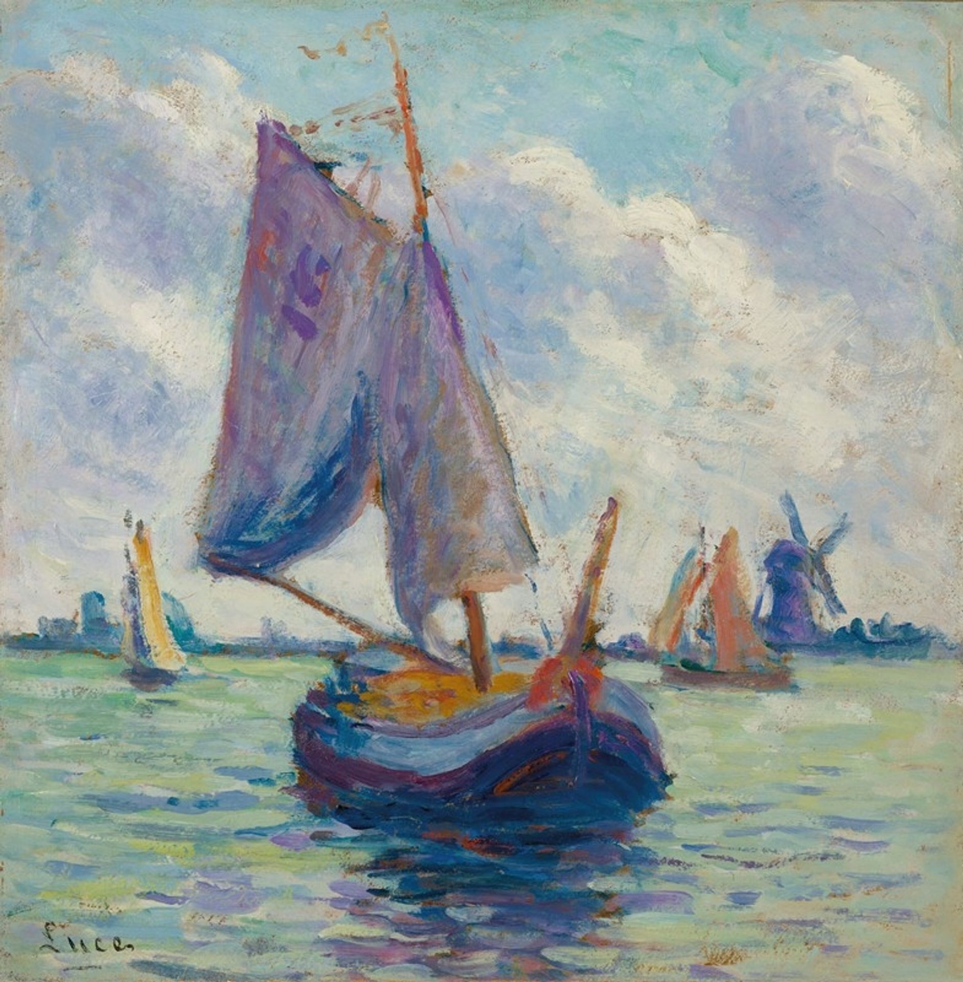 Bateaux hollandais by Maximilien Luce