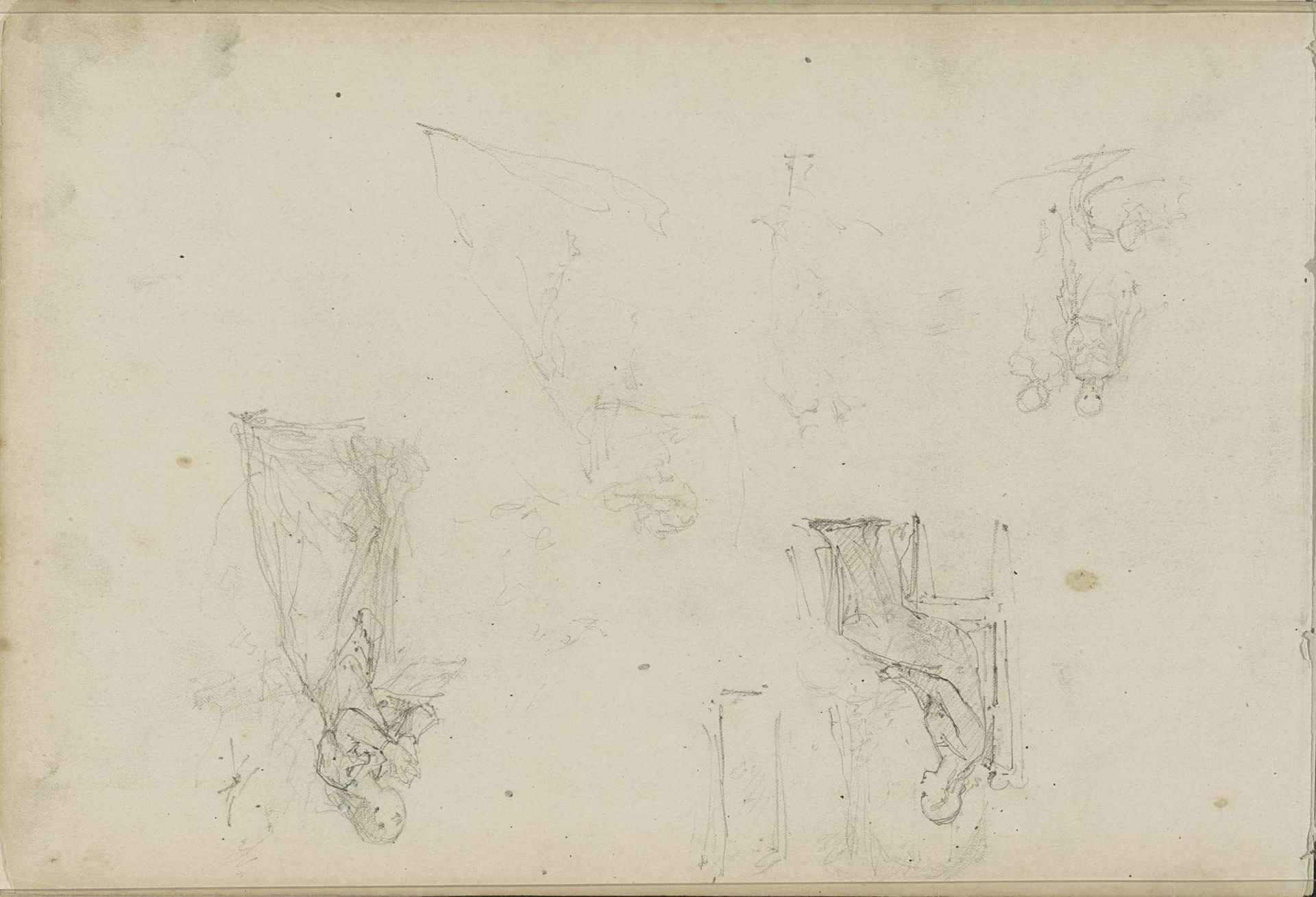Studieblad met vrouwen by George Hendrik Breitner