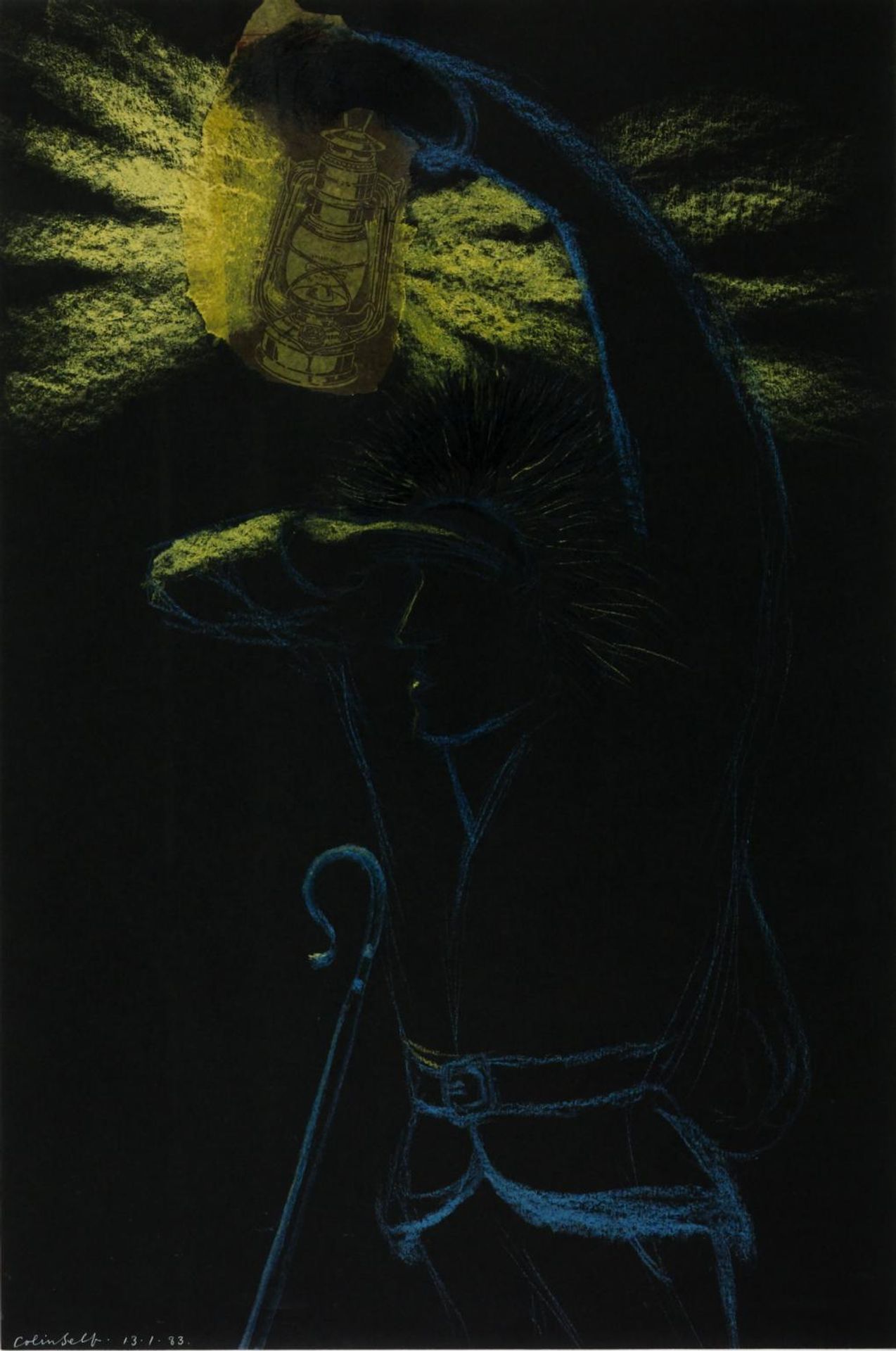 Shepherd with Lantern by  Colin Self