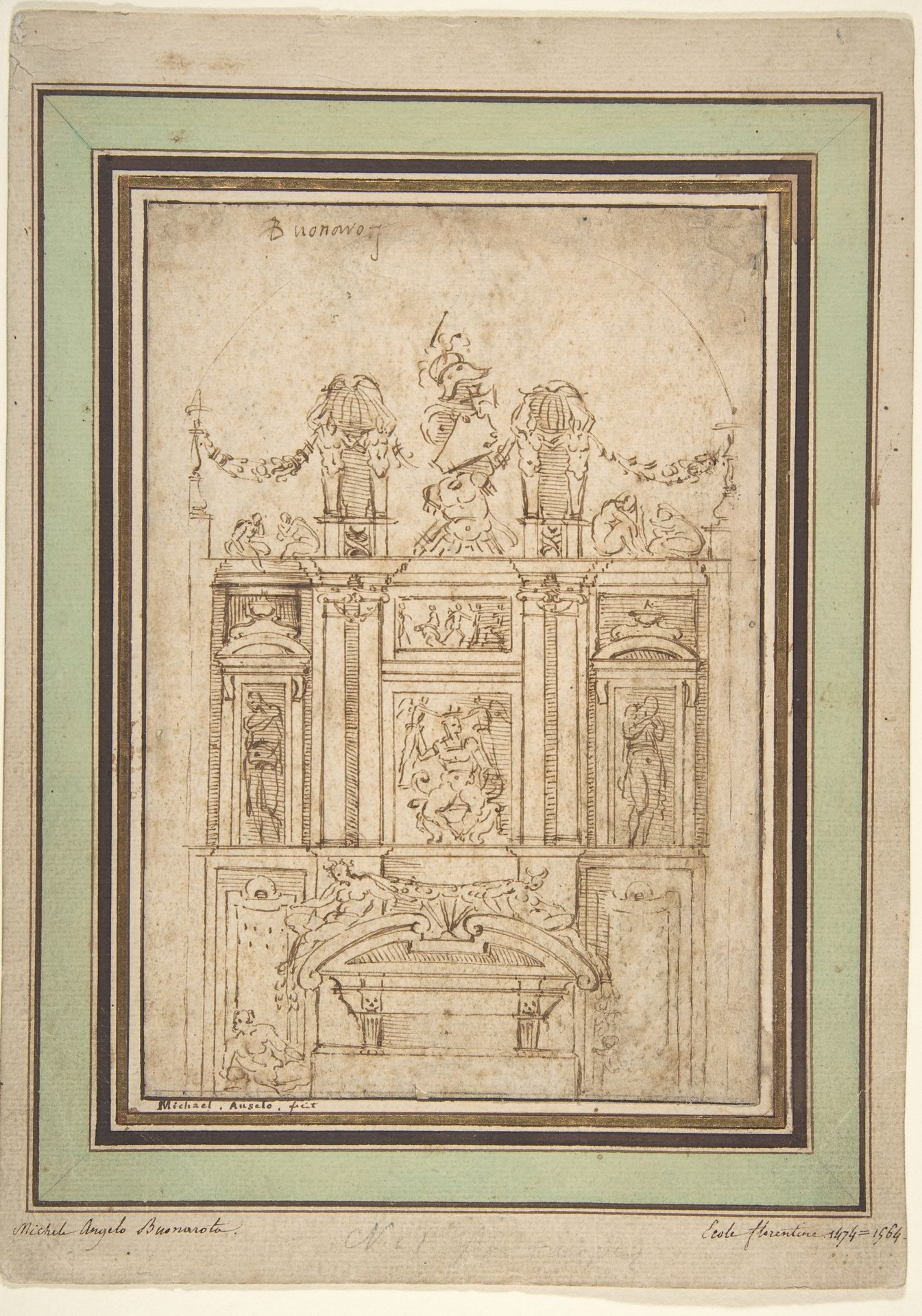 Architectural Study by Michelangelo