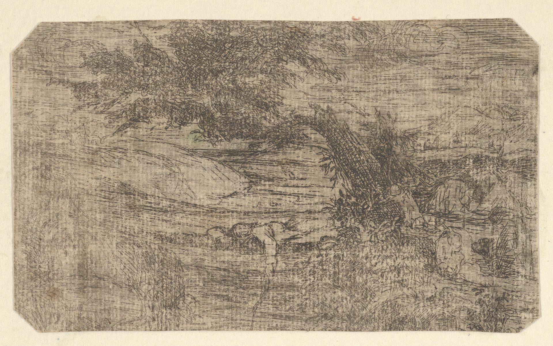 Le Pêcheur sur le Pont (The Fisherman on the Bridge) by Rodolphe Bresdin