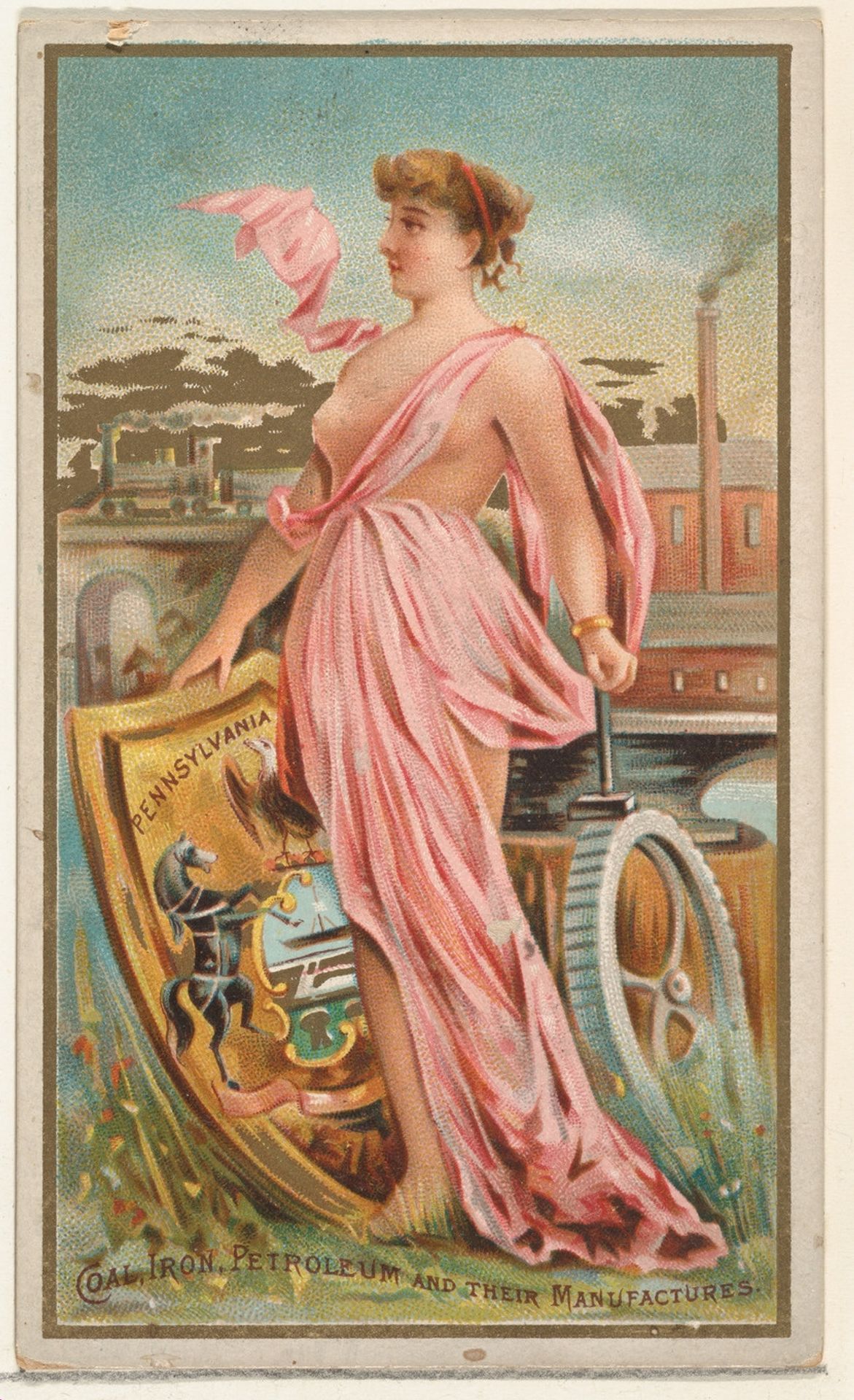 Pennsylvania, from the Industries of States series (N117) issued by Duke Sons & Co. to promote Honest Long Cut Tobacco by W. Duke, Sons & Co.
