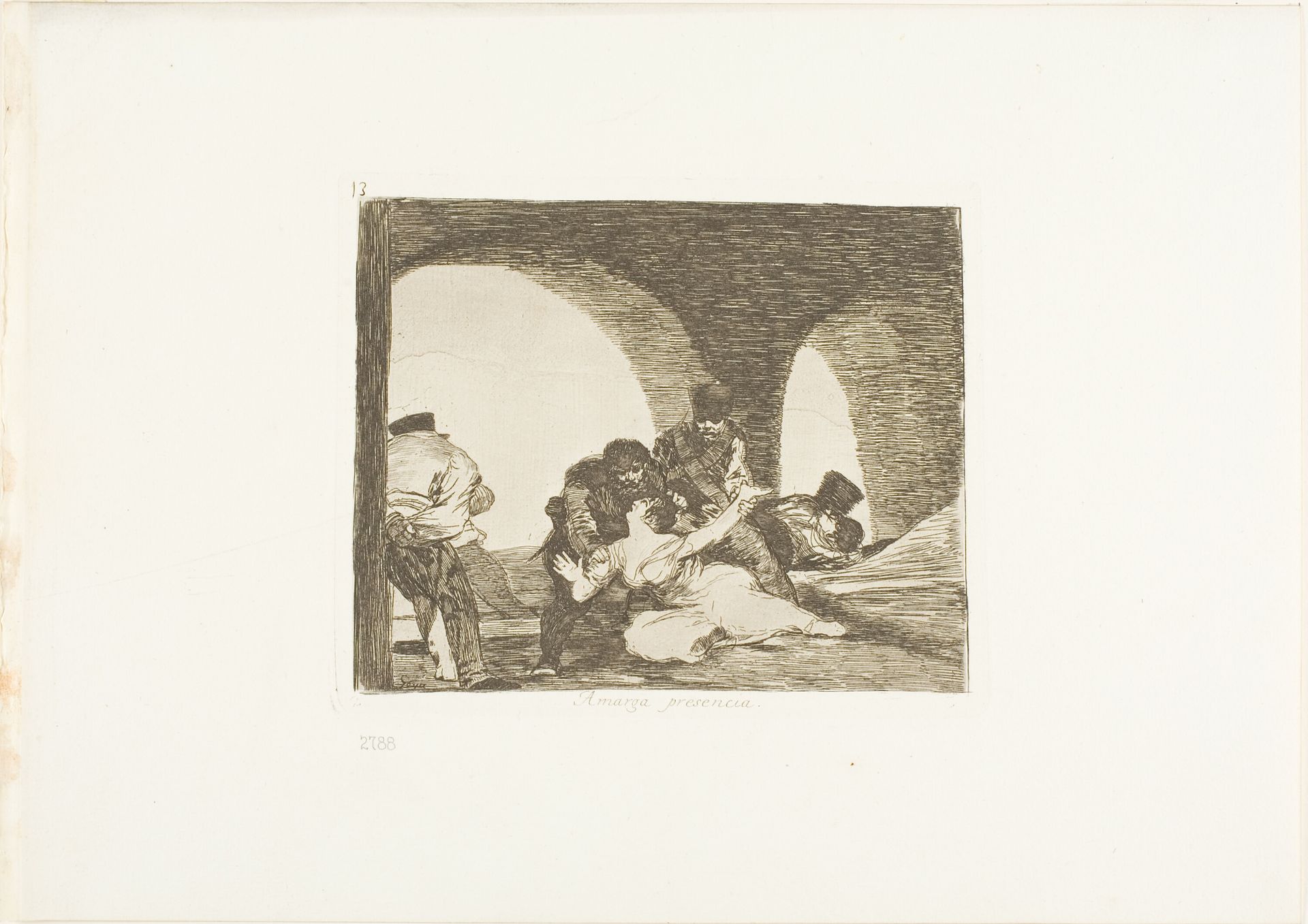 Bitter to be Present, plate 13 from The Disasters of War by Francisco de Goya