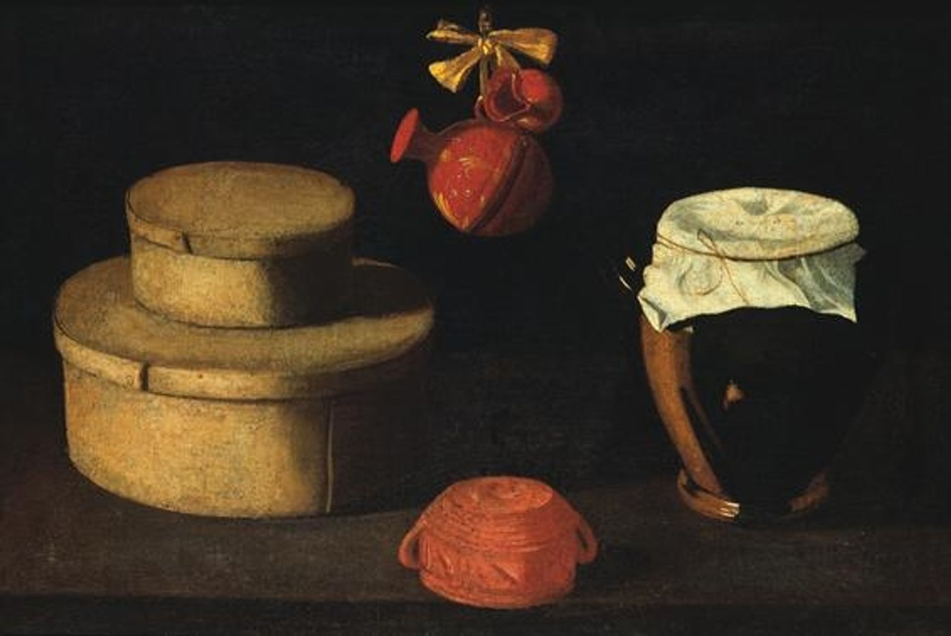 Natureza morta (caixa com potes) by Josefa de Obidos