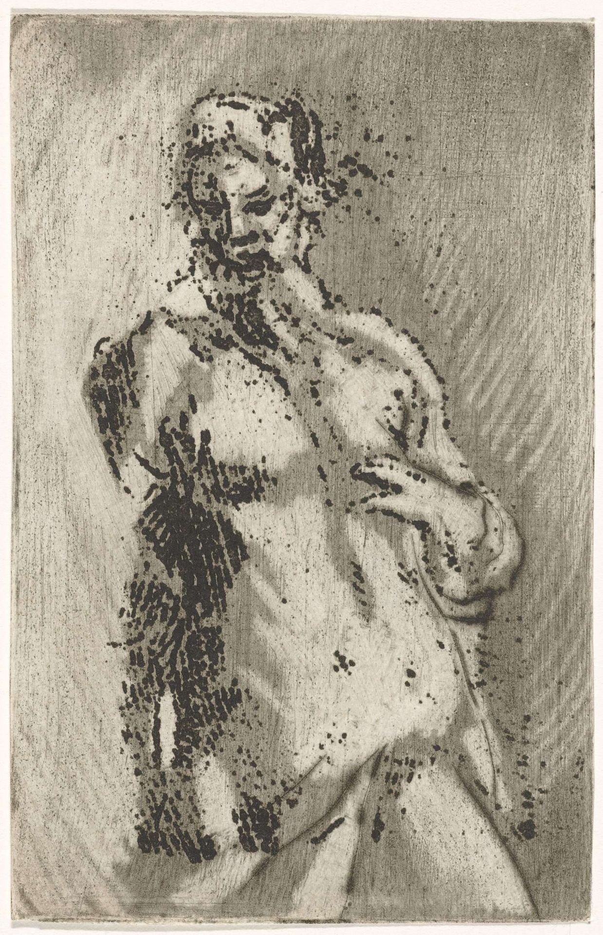 Torso van naakte man by Caspar Jacobsz. Philips