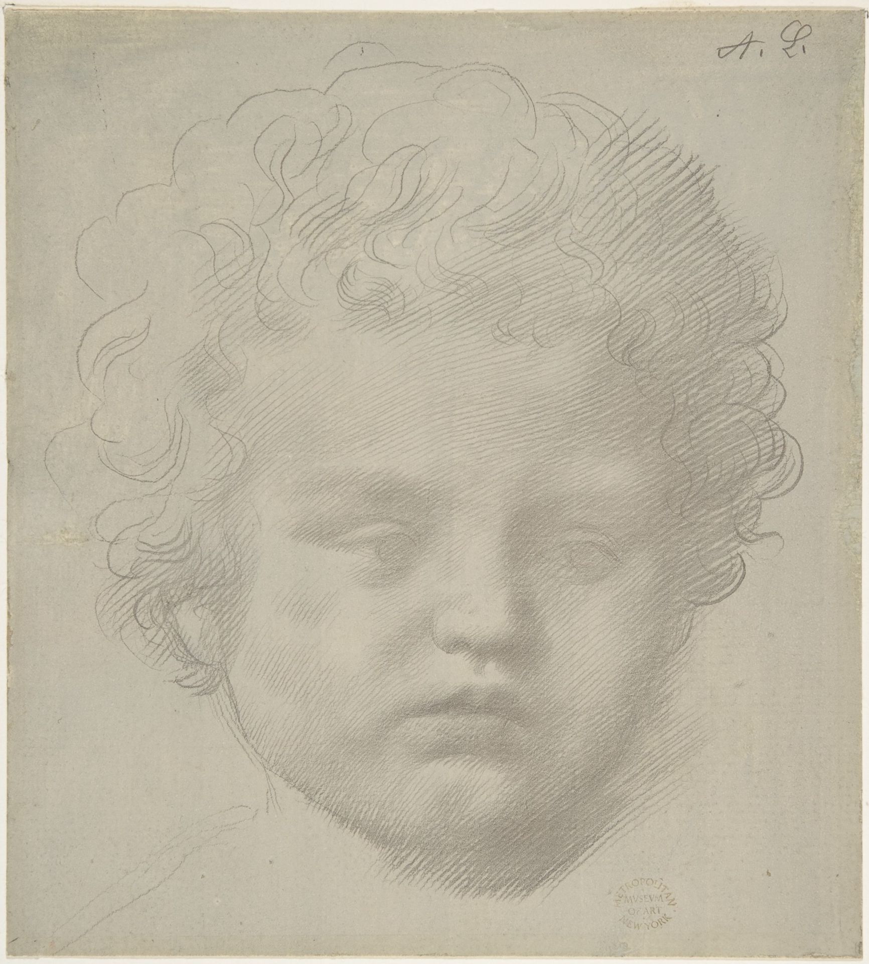 Study of a Head by Alphonse Legros