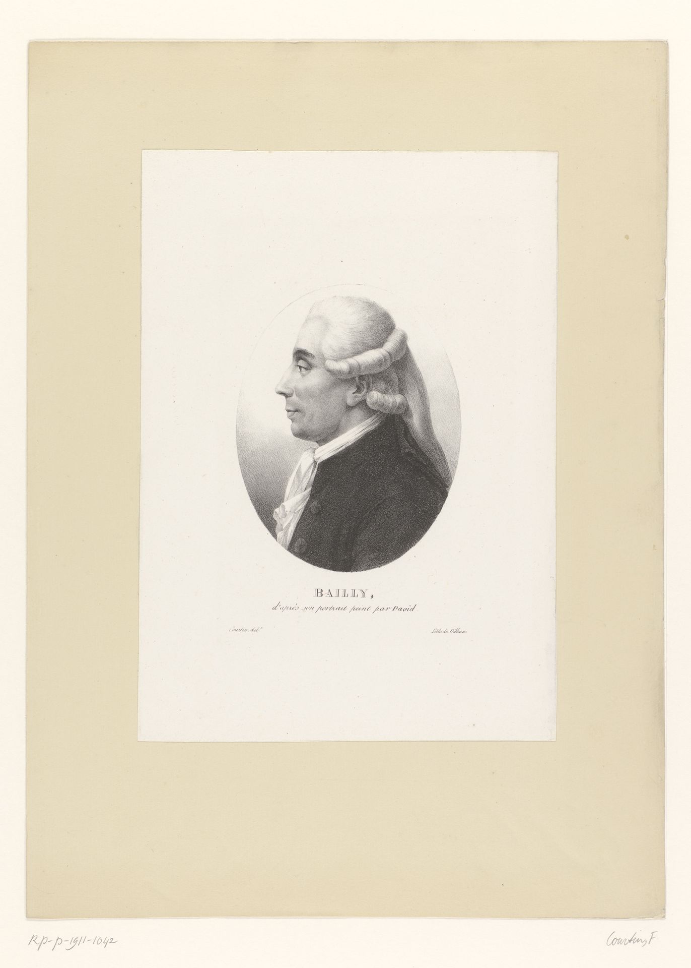Portret van Jean Sylvain Bailly by François Courtin