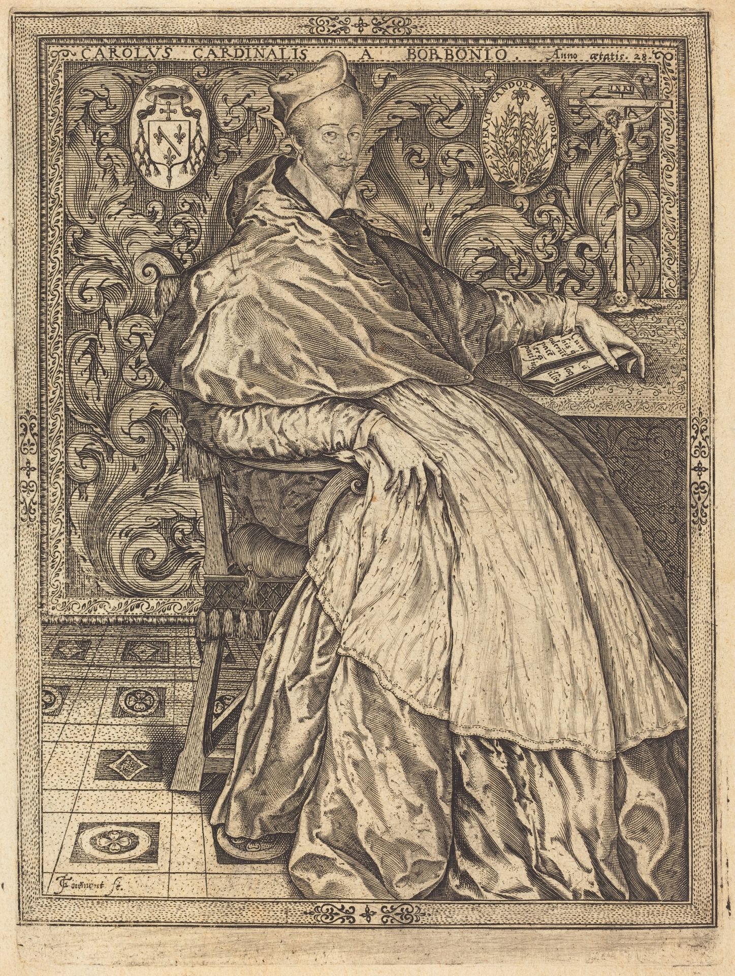 Cardinal Charles de Bourbon by Jean de Gourmont