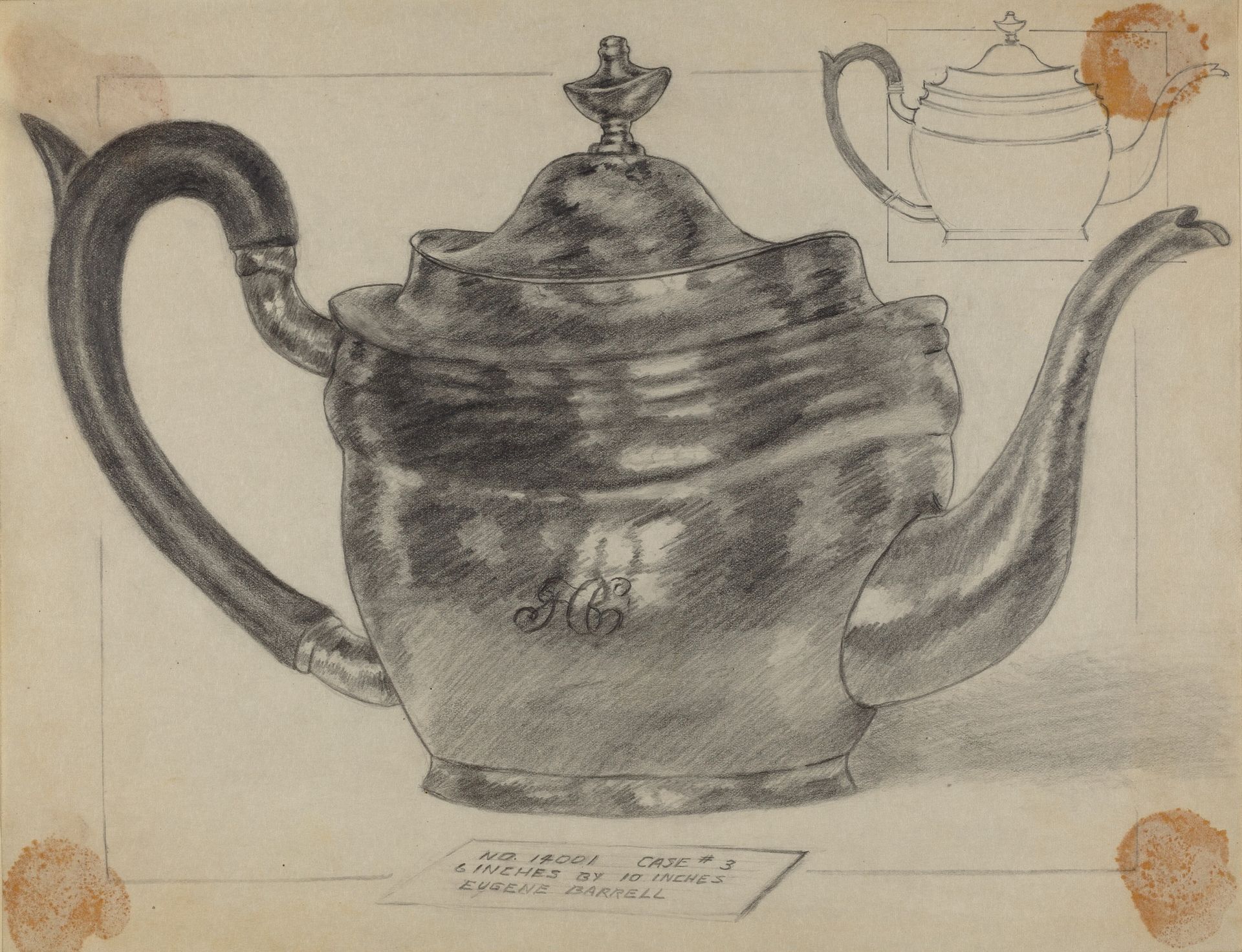 Silver Teapot by Eugene Barrell